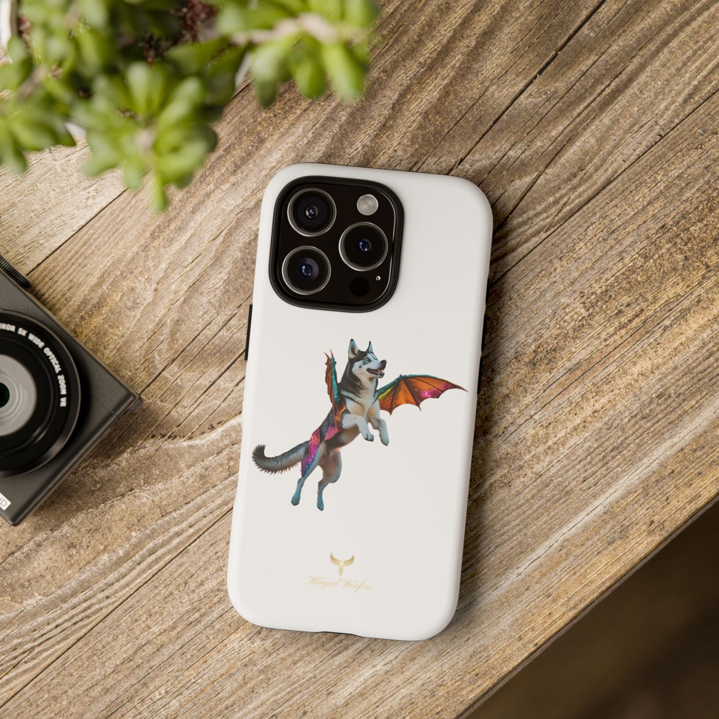 Magical Husky Pet Phone Case - Winged Dog Design | Tough Cases | Unique Animal Lover Gift