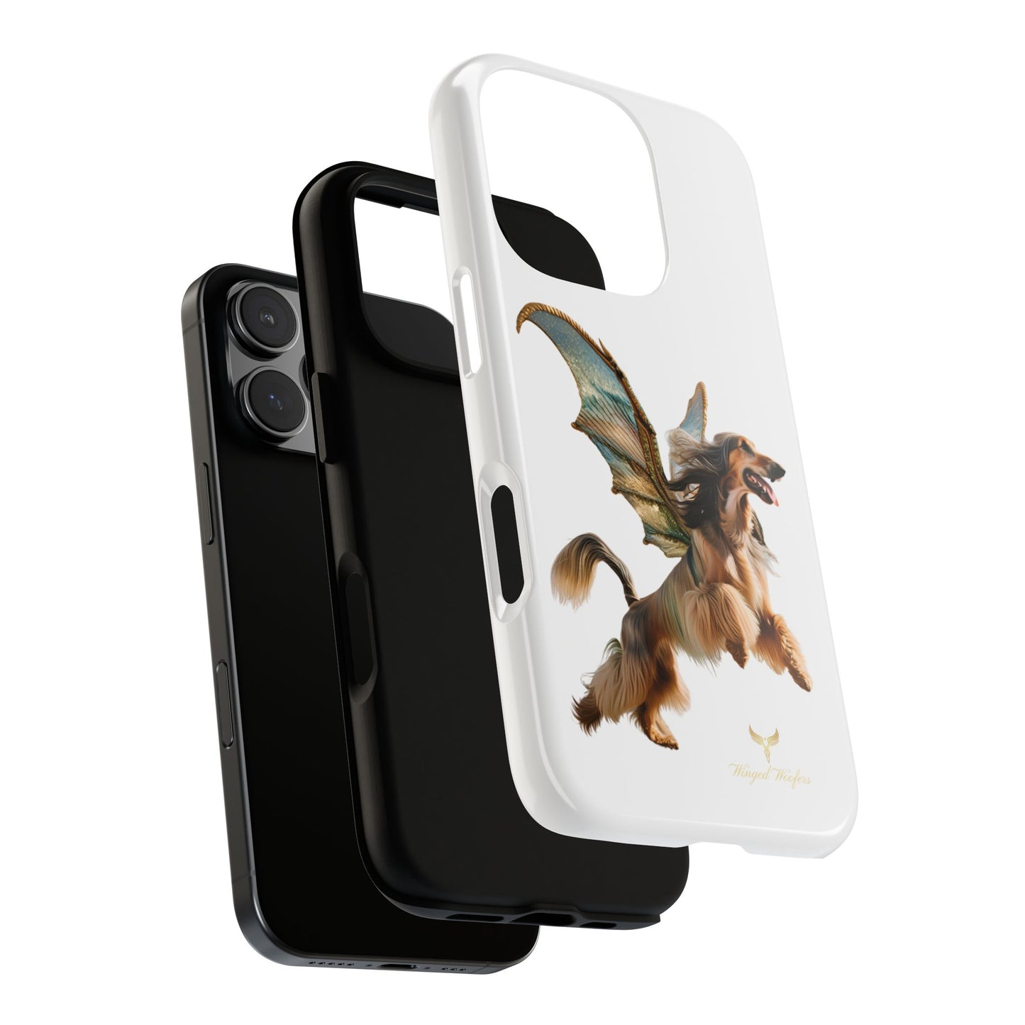 Magical Afghan Hound Dog Phone Case - Tough Cases with Winged Design