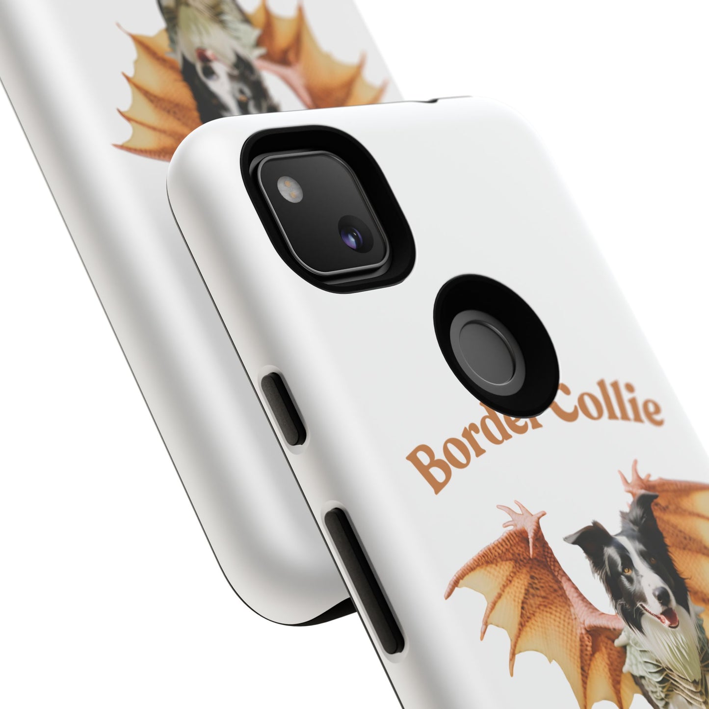 Border Collie Dragon Phone Case - Tough Cases for Dog Lovers