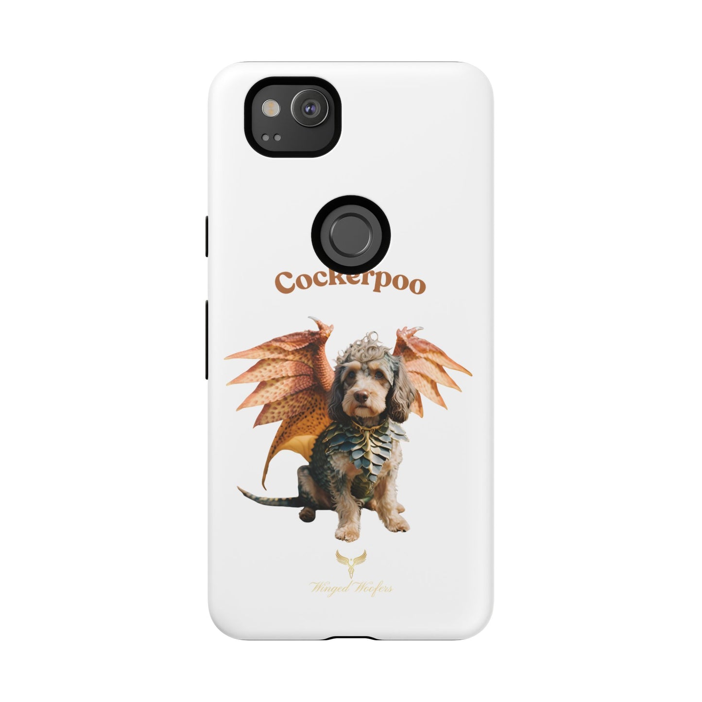 Cockerpoo Dragon Phone Case – Tough & Whimsical Pet Lover Gift