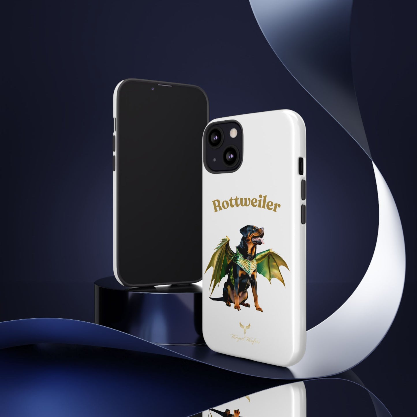 Rottweiler Dragon Wings Phone Case - Tough Cases for Dog Lovers