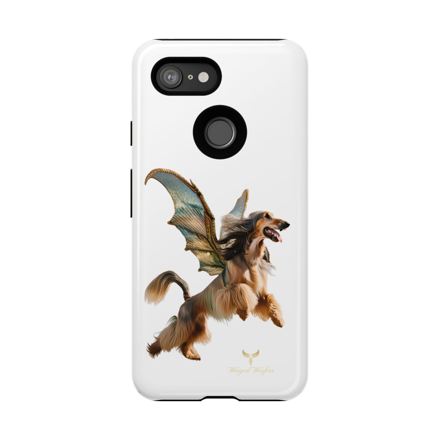 Magical Afghan Hound Dog Phone Case - Tough Cases with Winged Design