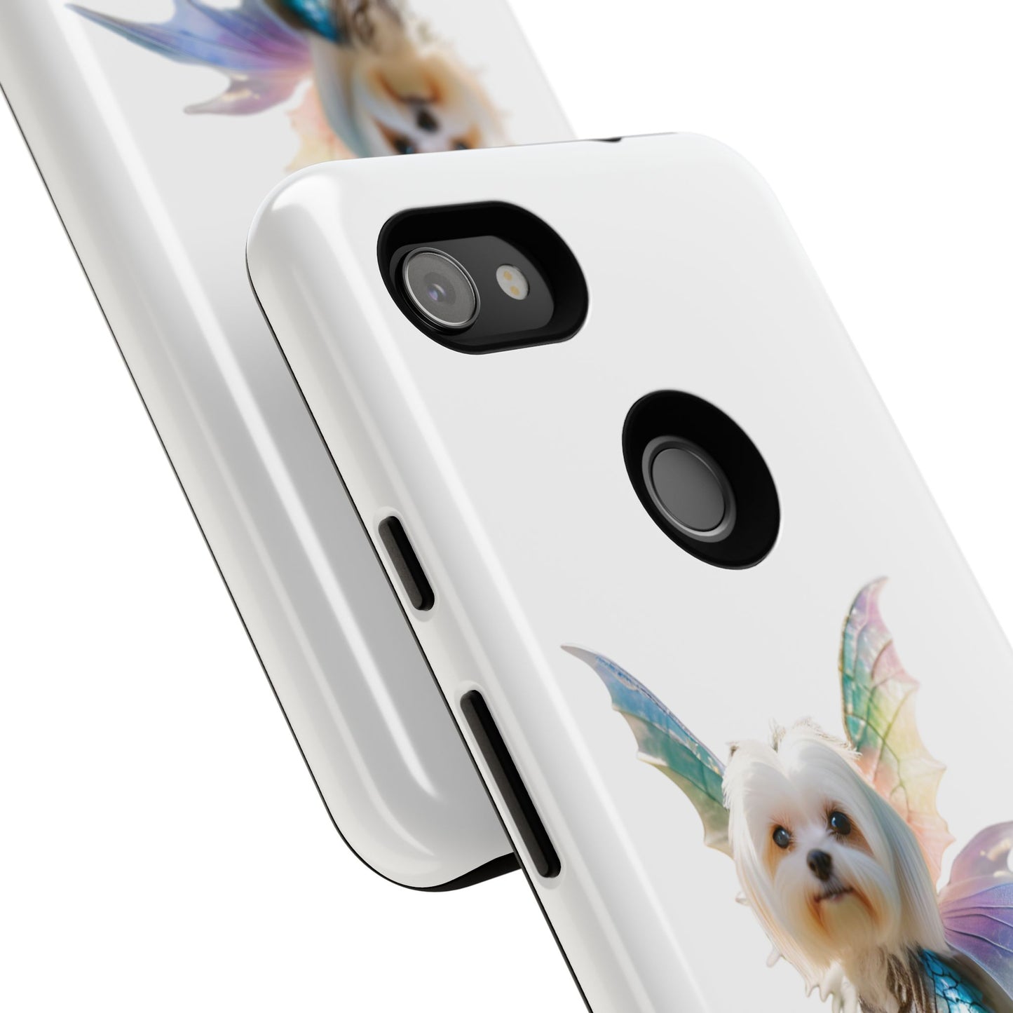 Maltese Dog with Wings Tough Phone Cases