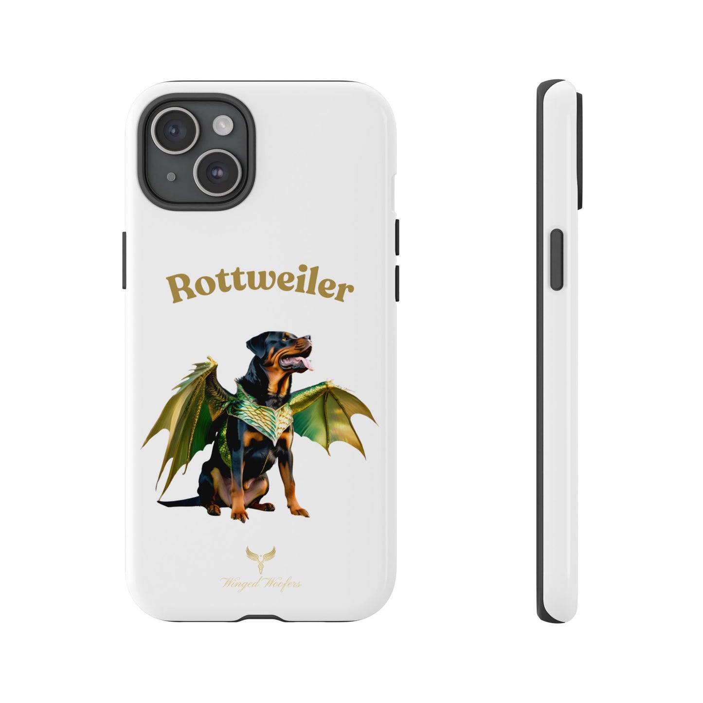 Rottweiler Dragon Wings Phone Case - Tough Cases for Dog Lovers