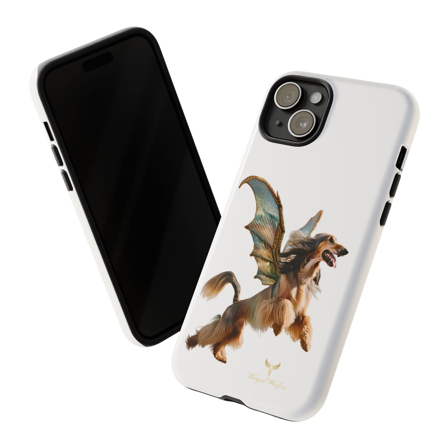 Magical Afghan Hound Dog Phone Case - Tough Cases with Winged Design