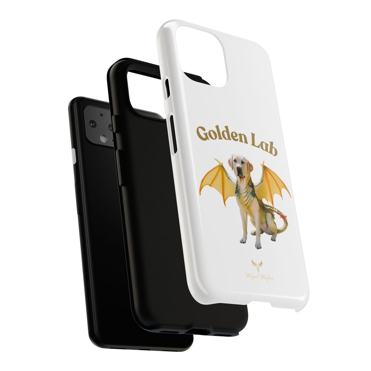 Golden Lab Dragon Phone Case - Tough Protection with a Fun Twist