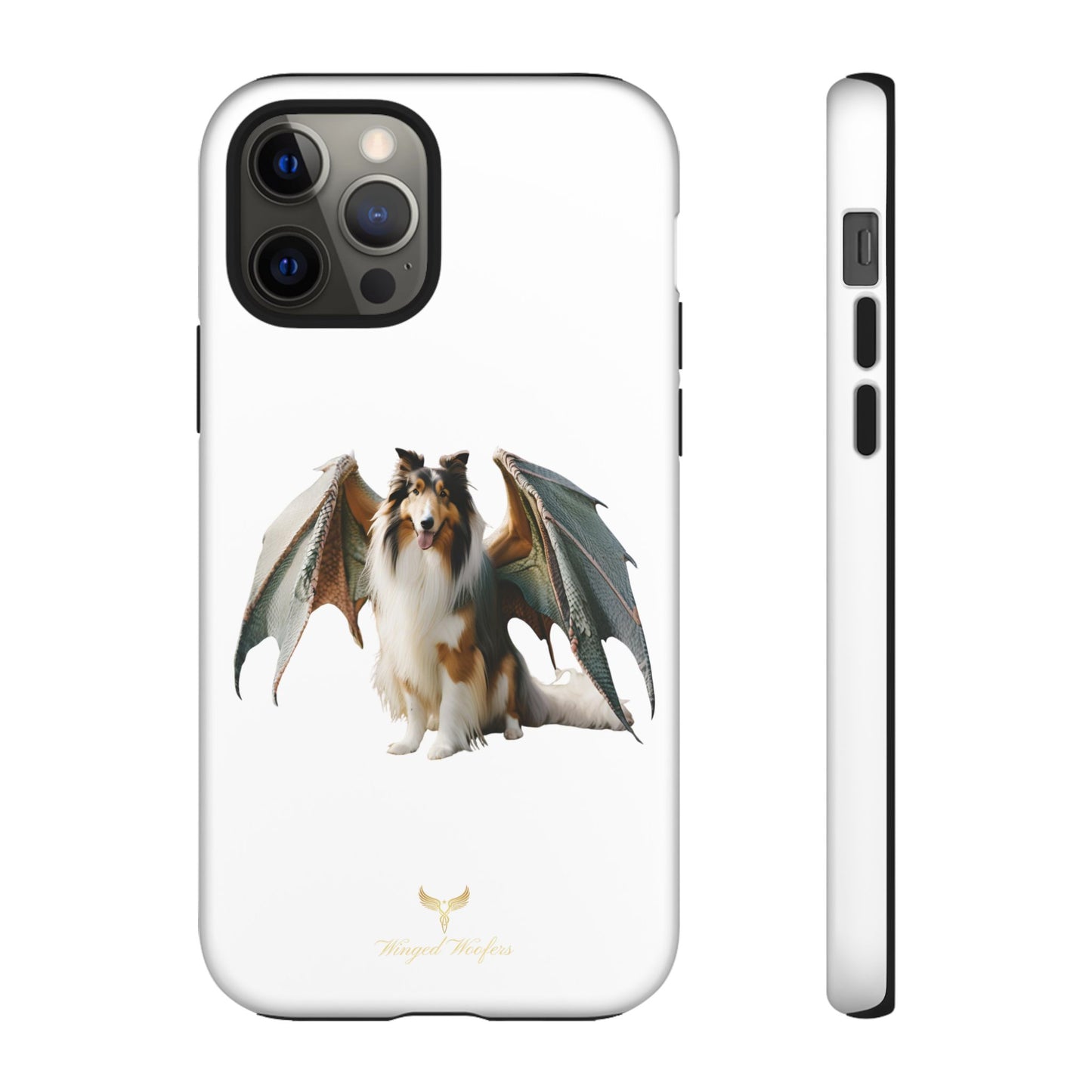 Majestic Dragon Wing Rough Collie Dog Phone Case - Tough Cases for Pet Lovers