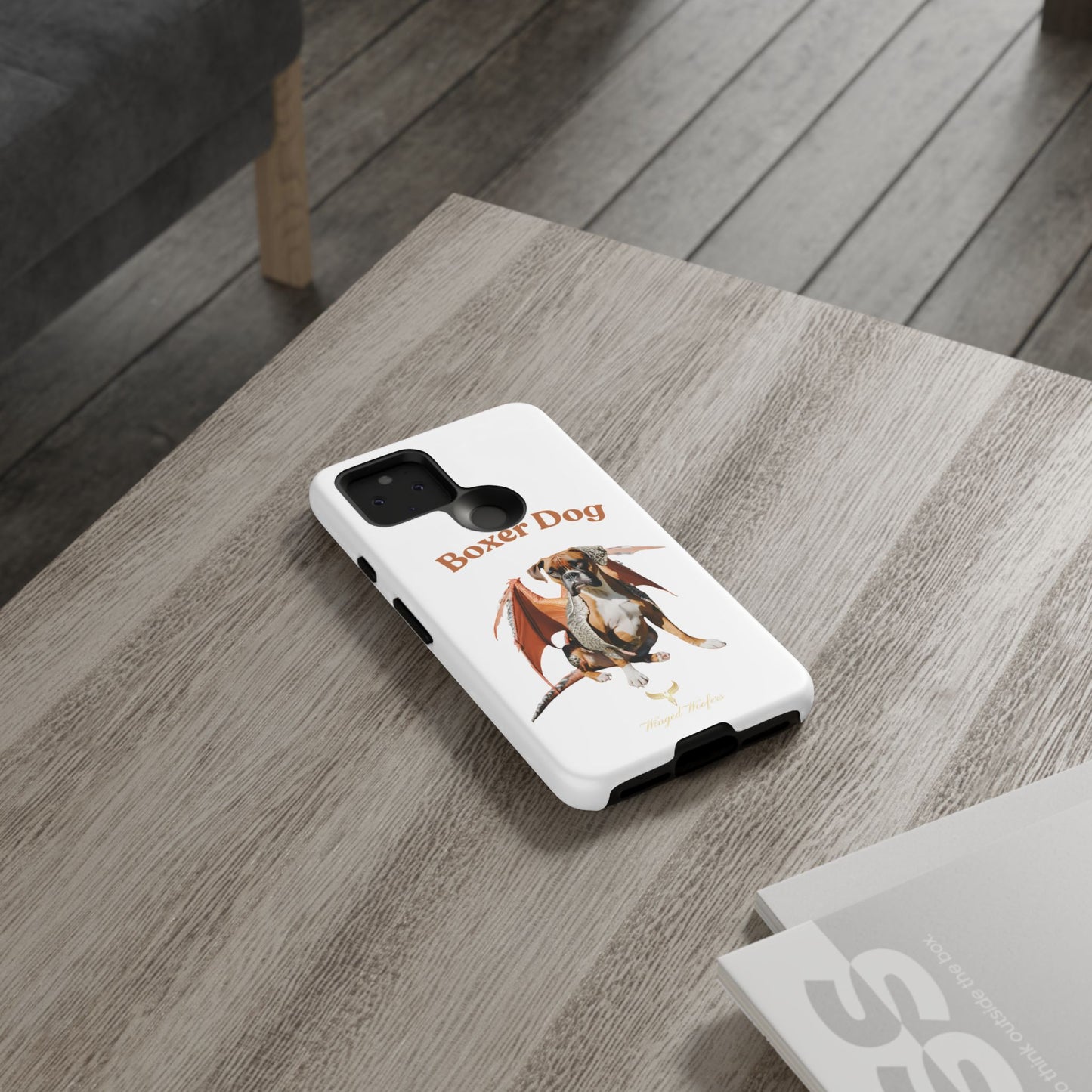 Boxer Dog Dragon Art Phone Case - Tough Cases