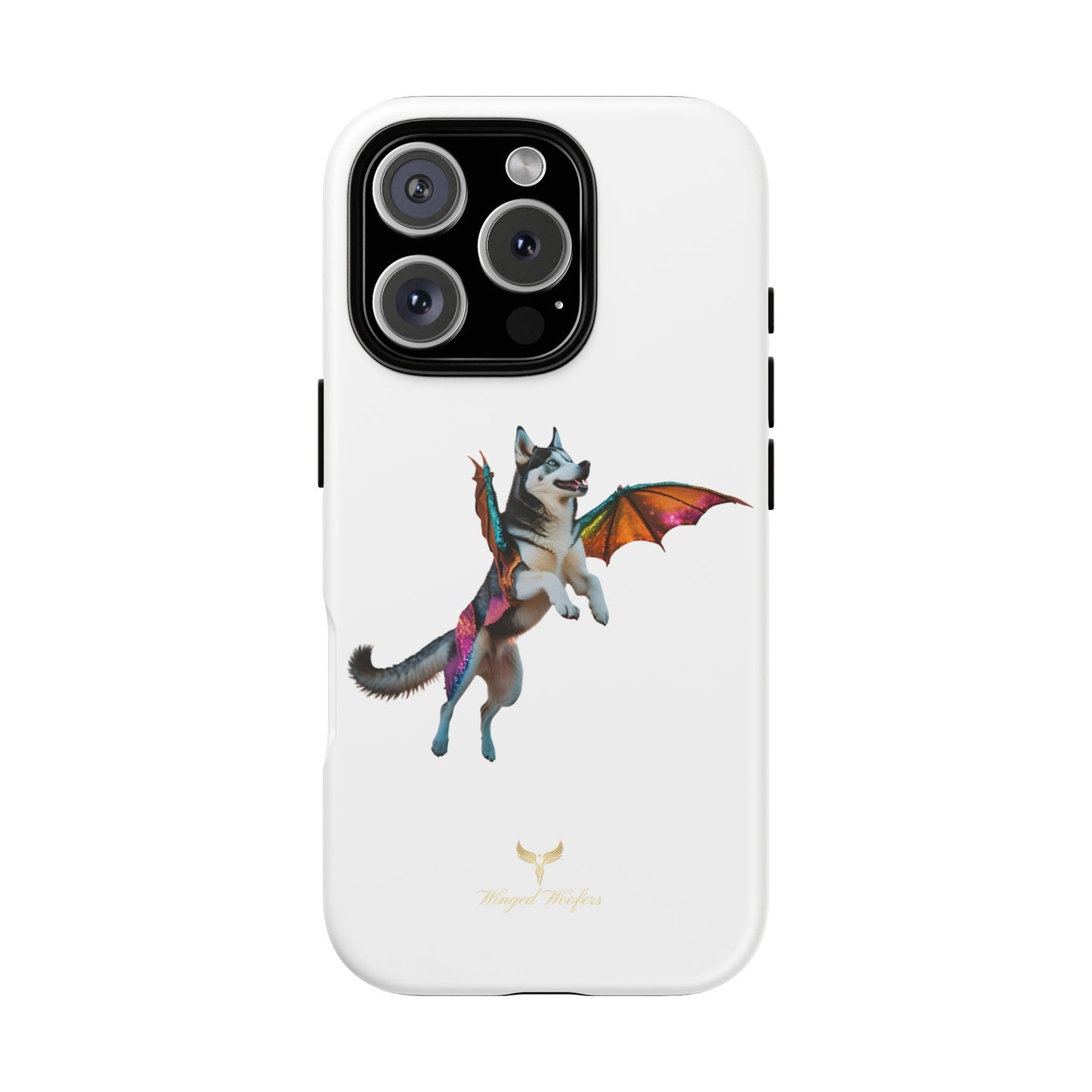 Magical Husky Pet Phone Case - Winged Dog Design | Tough Cases | Unique Animal Lover Gift