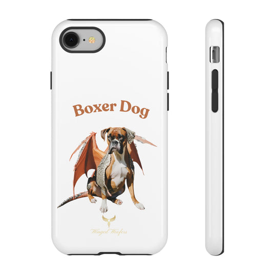 Boxer Dog Dragon Art Phone Case - Tough Cases