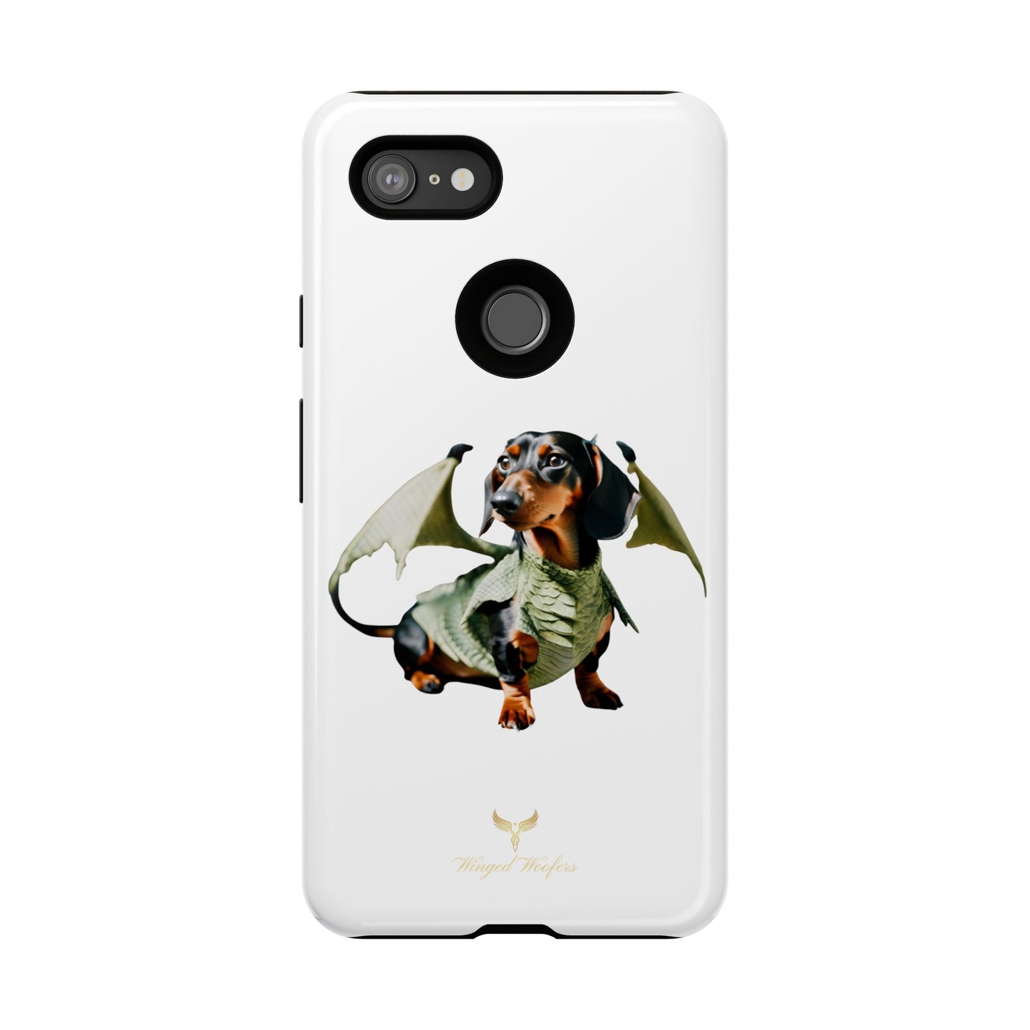 Whimsical Dragon Dog Phone Case - Tough Cases for Pet Lovers