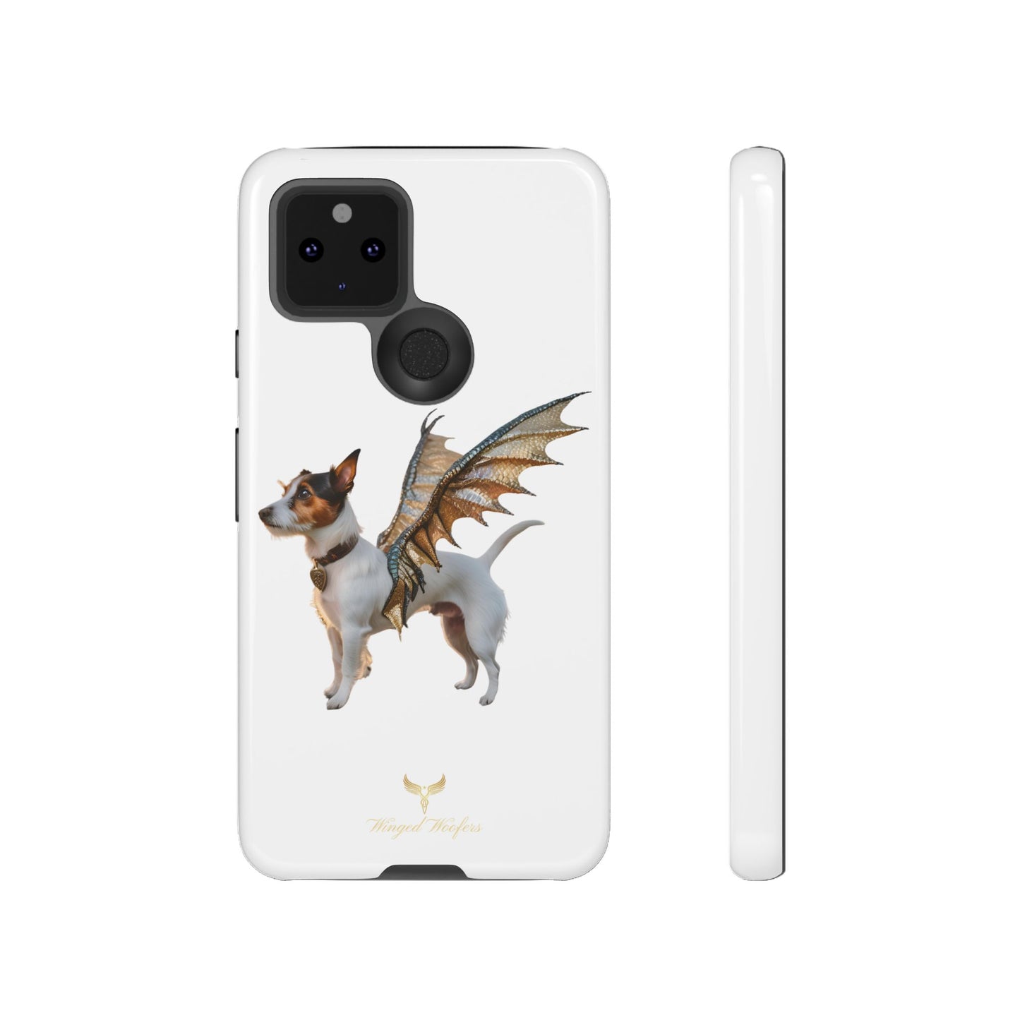 Fantasy Pet Phone Case - Tough Cases with Winged Jack Russell Dog Design