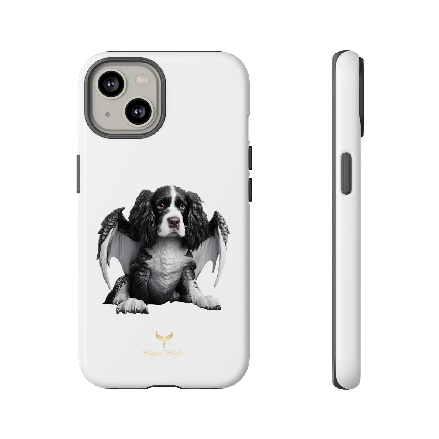 Springer Spaniel Puppy Dragon Winged Dog Phone Case - Tough Cases for Pet Lovers