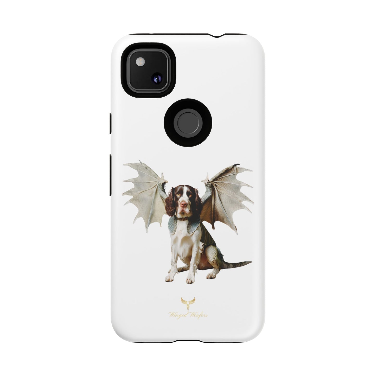 Fantasy Springer Spaniel Dog Phone Case - Tough Cases with Winged Companion Design