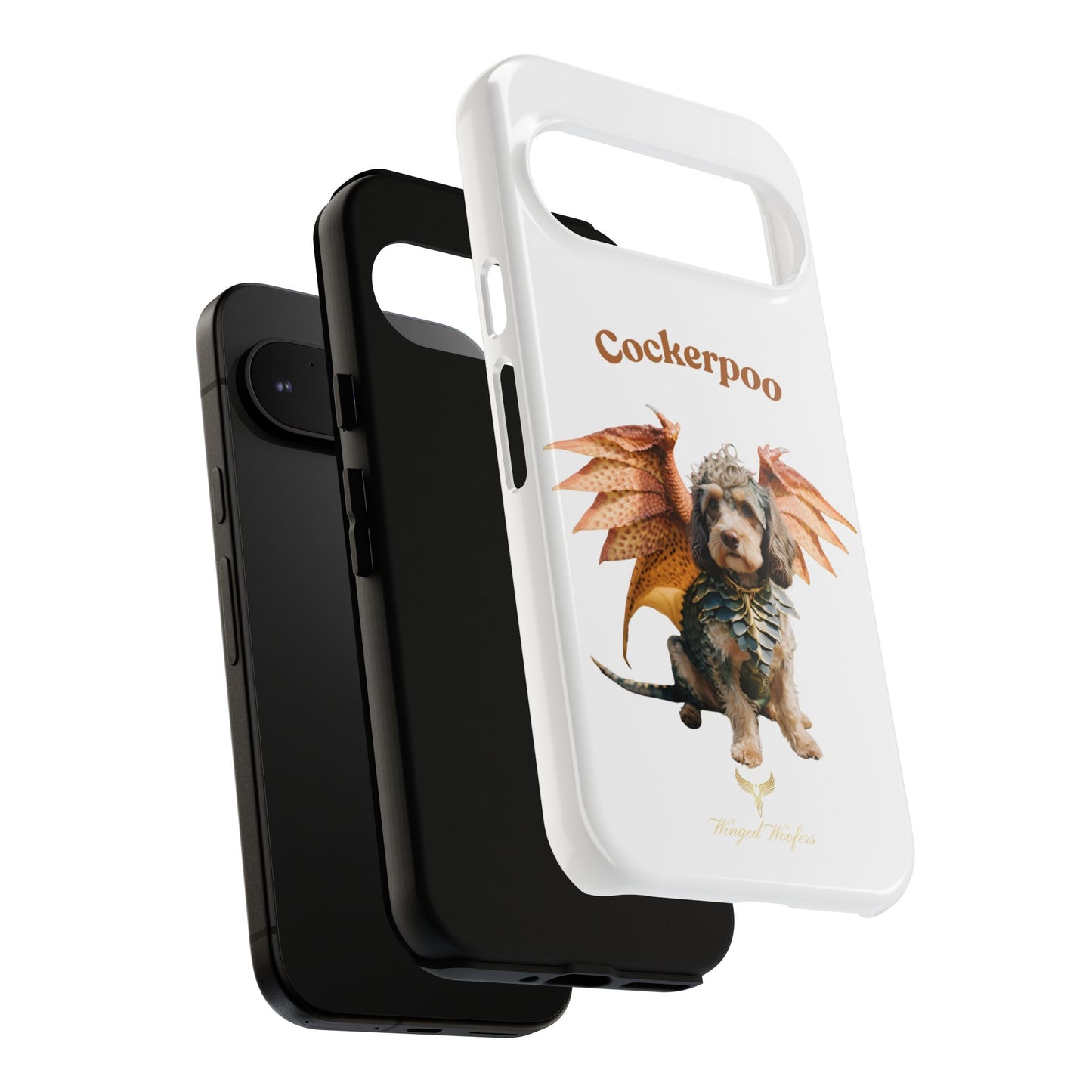 Cockerpoo Dragon Phone Case – Tough & Whimsical Pet Lover Gift