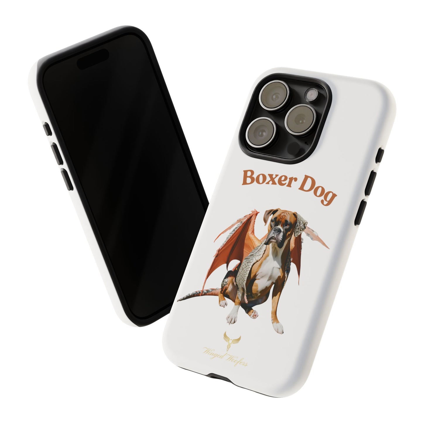 Boxer Dog Dragon Art Phone Case - Tough Cases