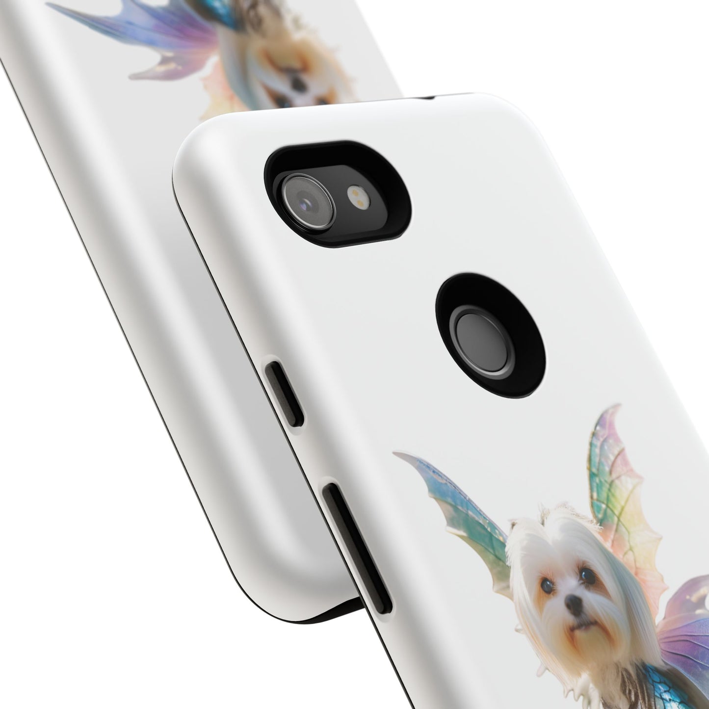 Maltese Dog with Wings Tough Phone Cases