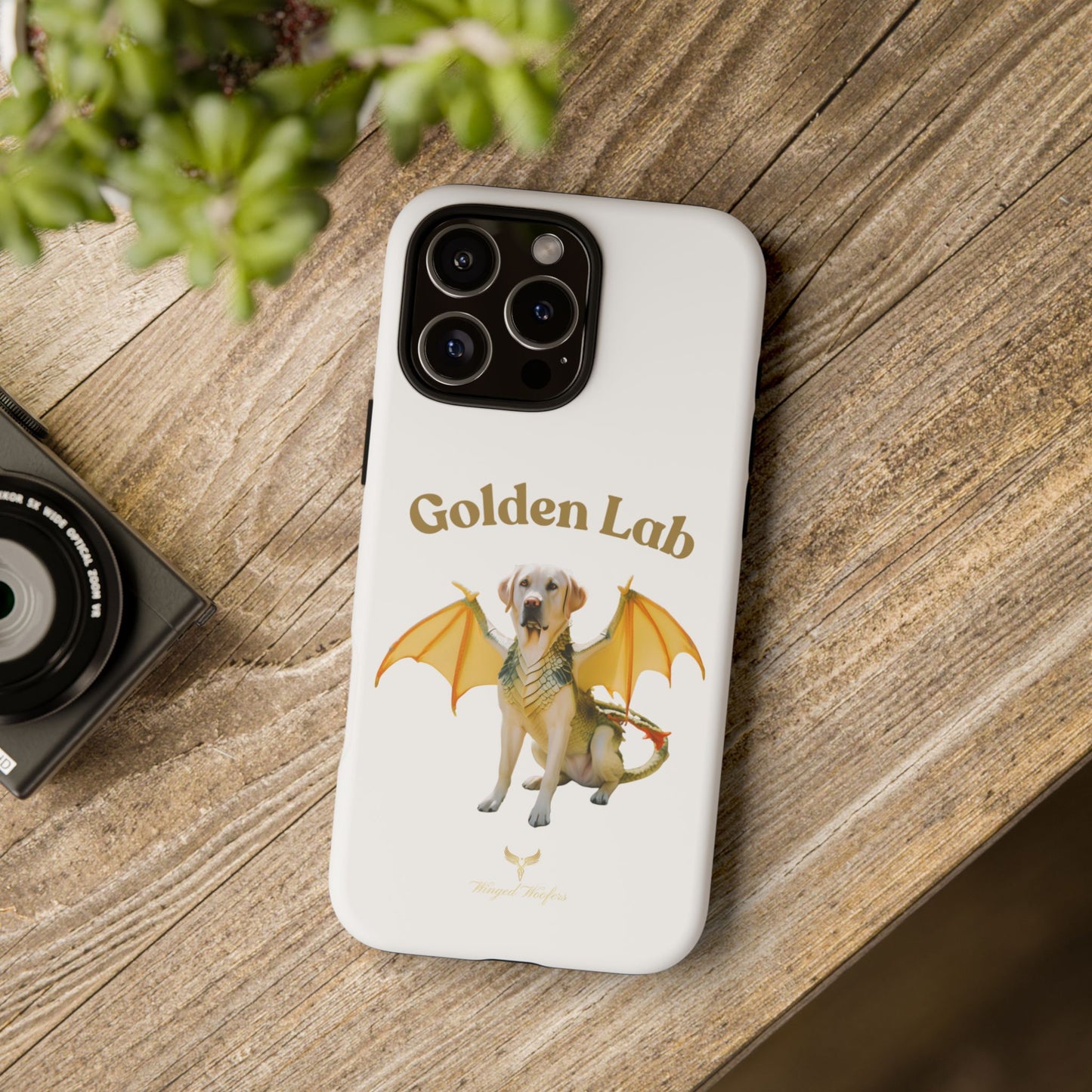 Golden Lab Dragon Phone Case - Tough Protection with a Fun Twist