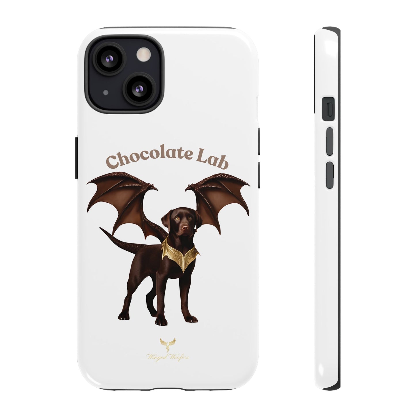 Chocolate Lab Dragon Phone Case - Tough & Stylish for Dog Lovers