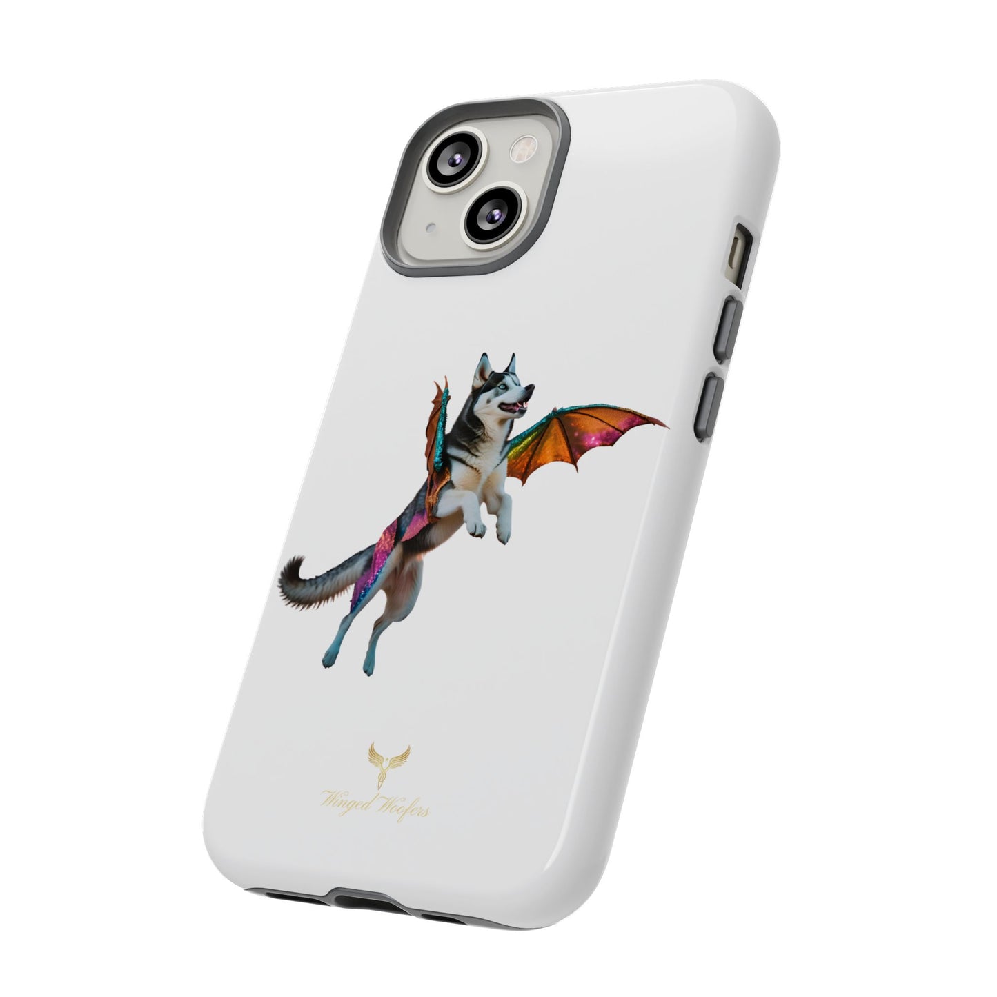 Magical Husky Pet Phone Case - Winged Dog Design | Tough Cases | Unique Animal Lover Gift