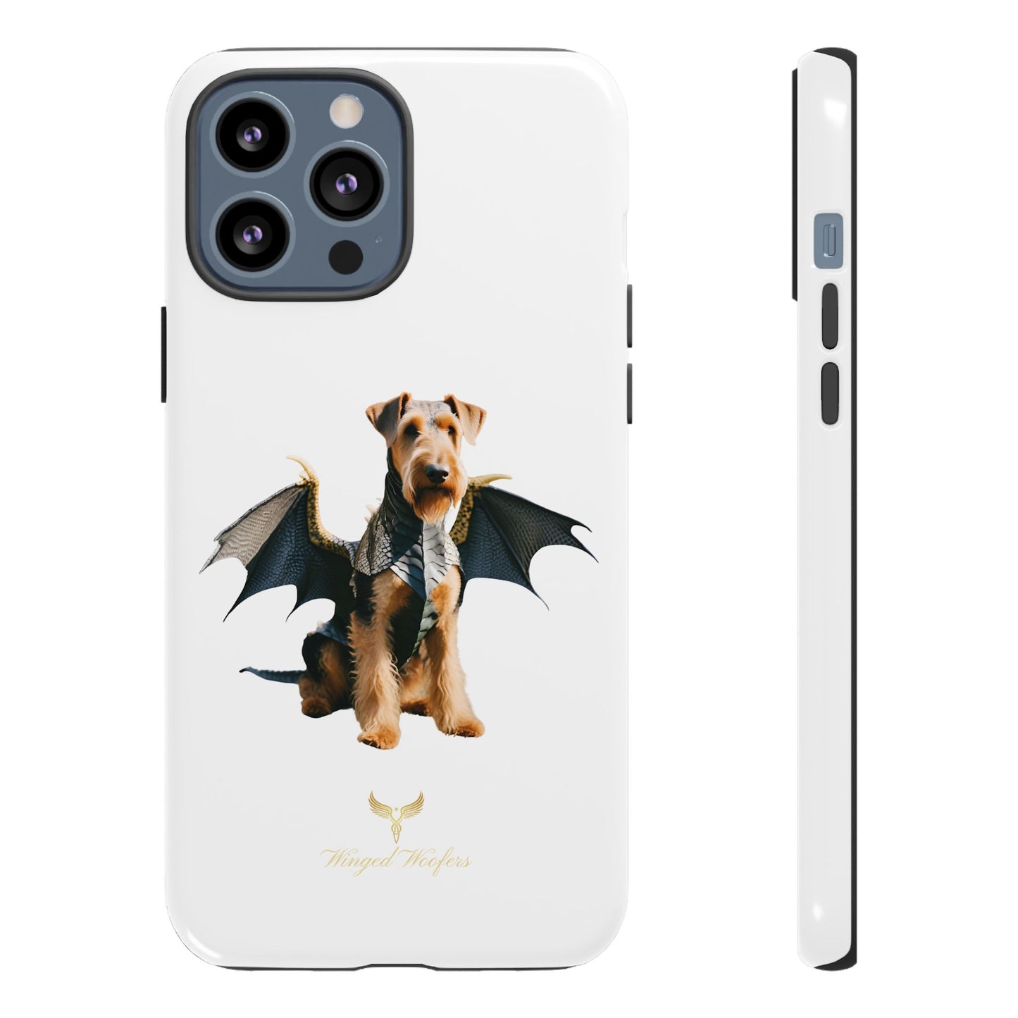 Cool Dragon Airedale Terrier Dog Phone Case - Tough Cases for Pet Lovers