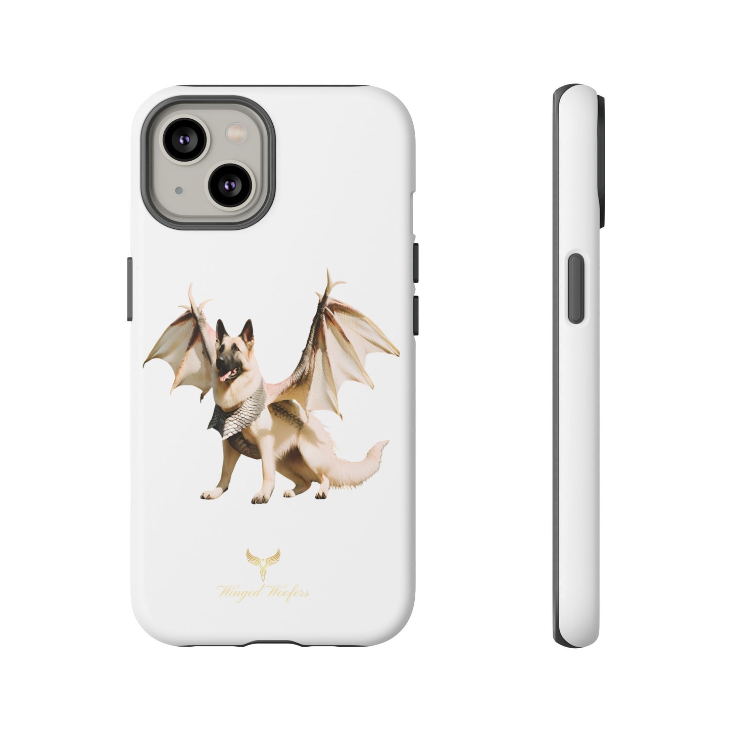 Magical White German Shepherd Dragon Dog Phone Case - Tough, Stylish Protection