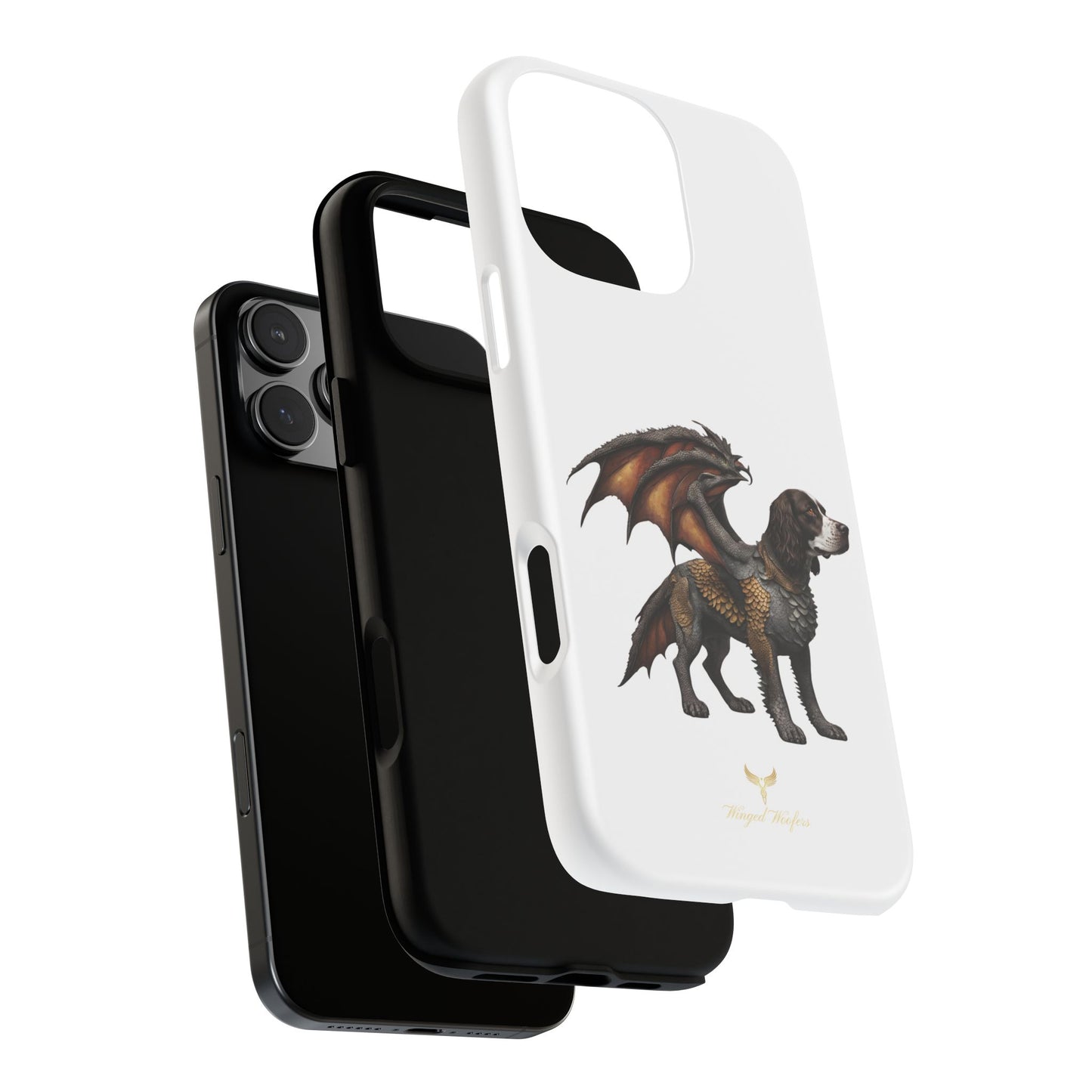 Fantasy Springer Spaniel as a Dragon Phone Case - Tough Cases for Pet Lovers