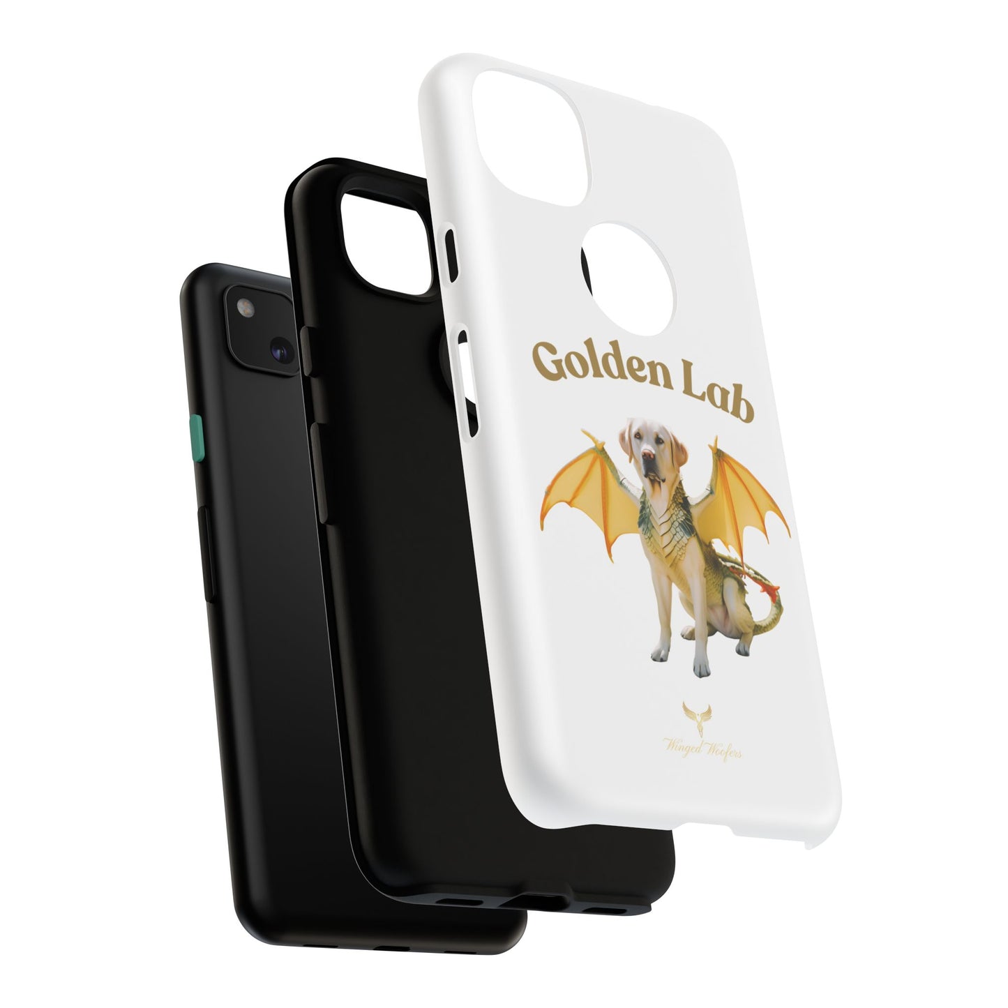 Golden Lab Dragon Phone Case - Tough Protection with a Fun Twist