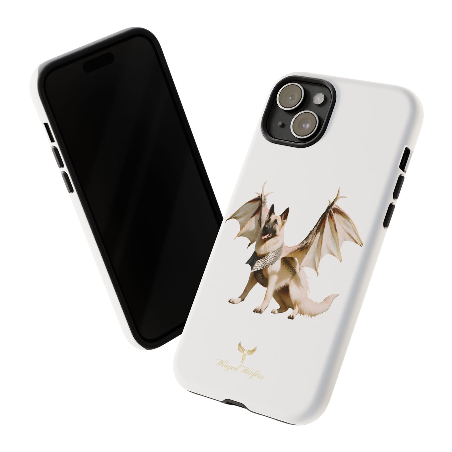 Magical White German Shepherd Dragon Dog Phone Case - Tough, Stylish Protection