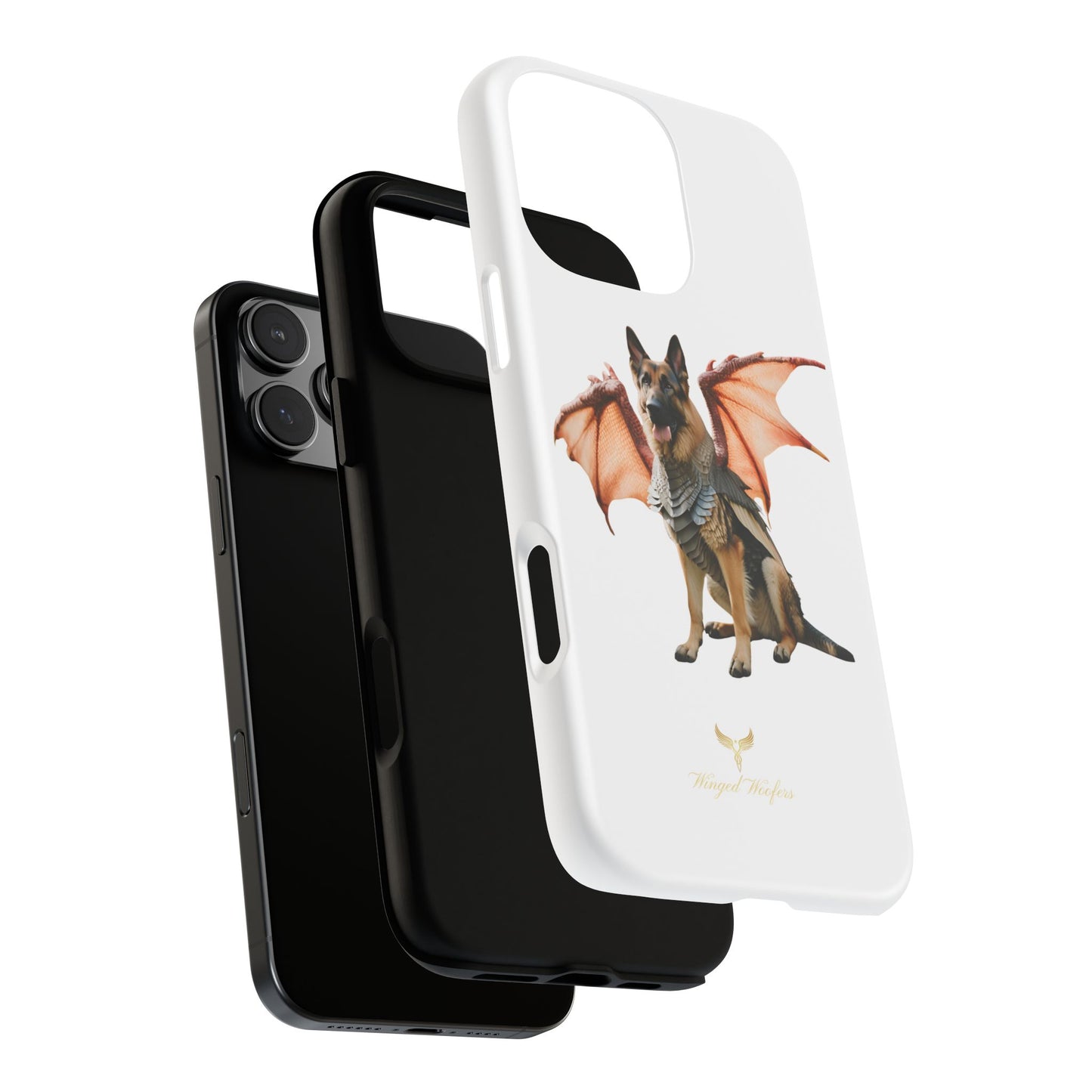 Mythical German Shepherd with Wings Dog iPhone Case | Tough Cases for Pet Lovers