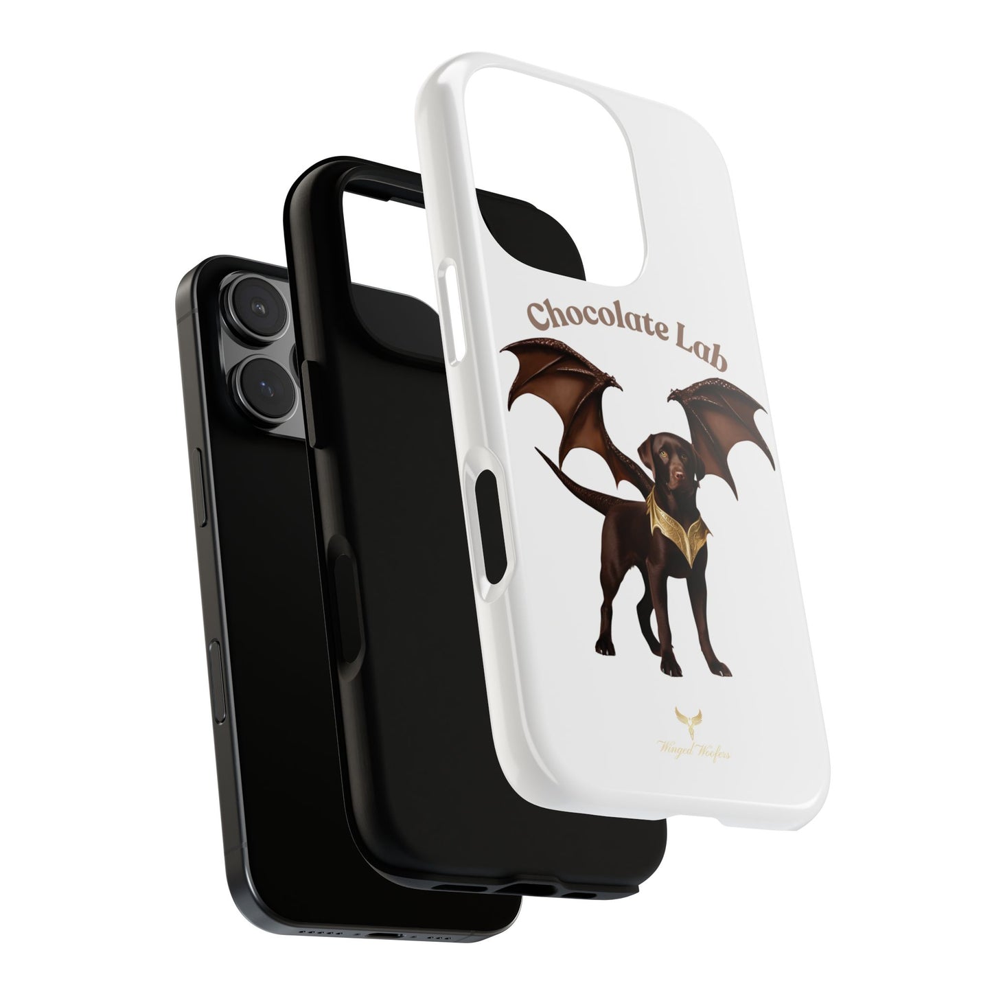 Chocolate Lab Dragon Phone Case - Tough & Stylish for Dog Lovers