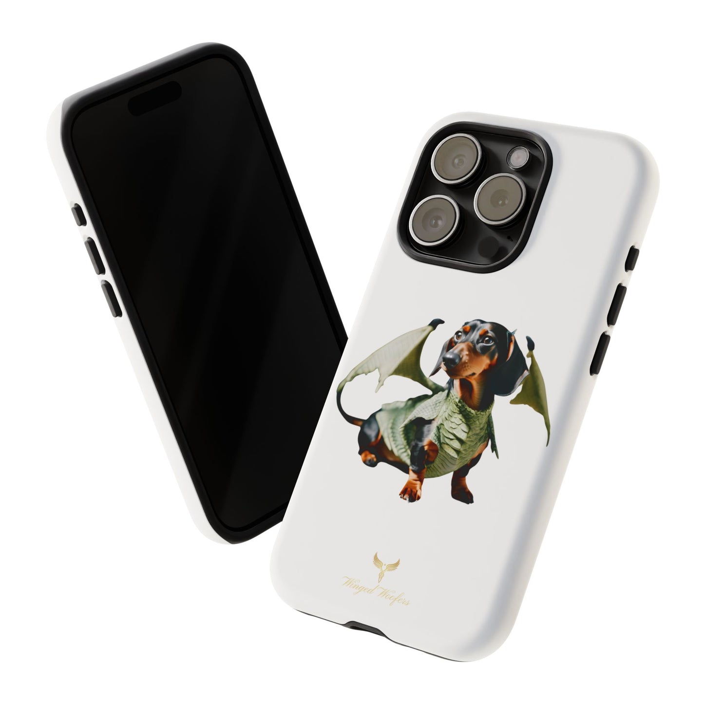 Whimsical Dragon Dog Phone Case - Tough Cases for Pet Lovers