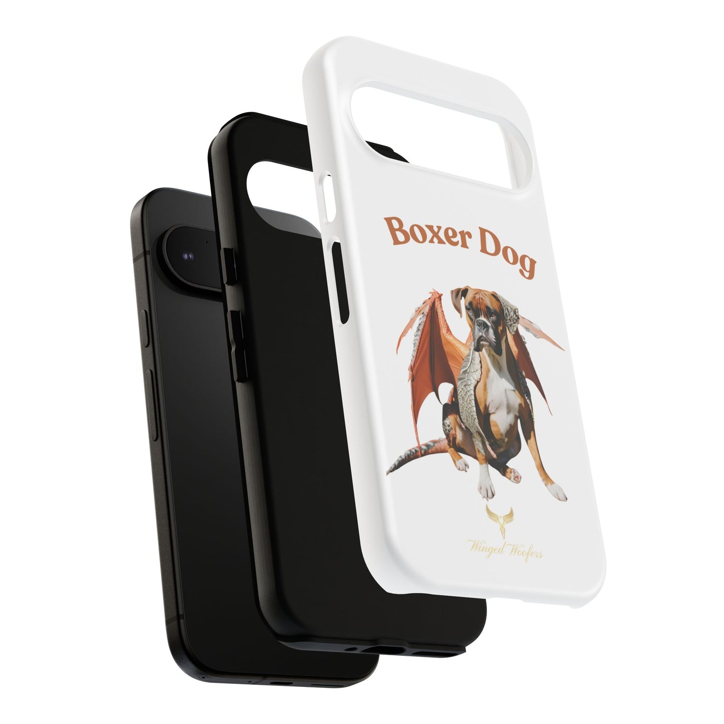 Boxer Dog Dragon Art Phone Case - Tough Cases