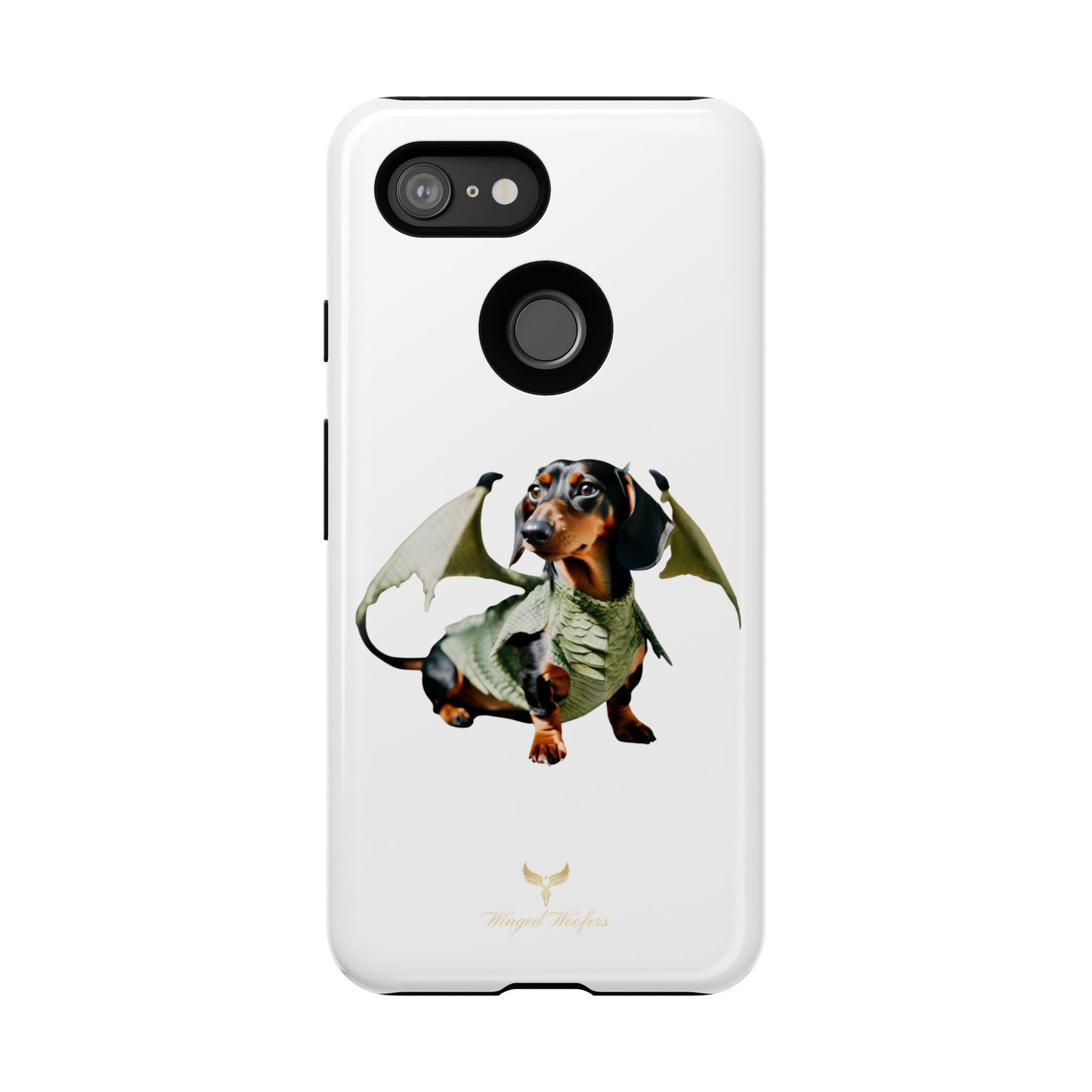 Whimsical Dragon Dog Phone Case - Tough Cases for Pet Lovers