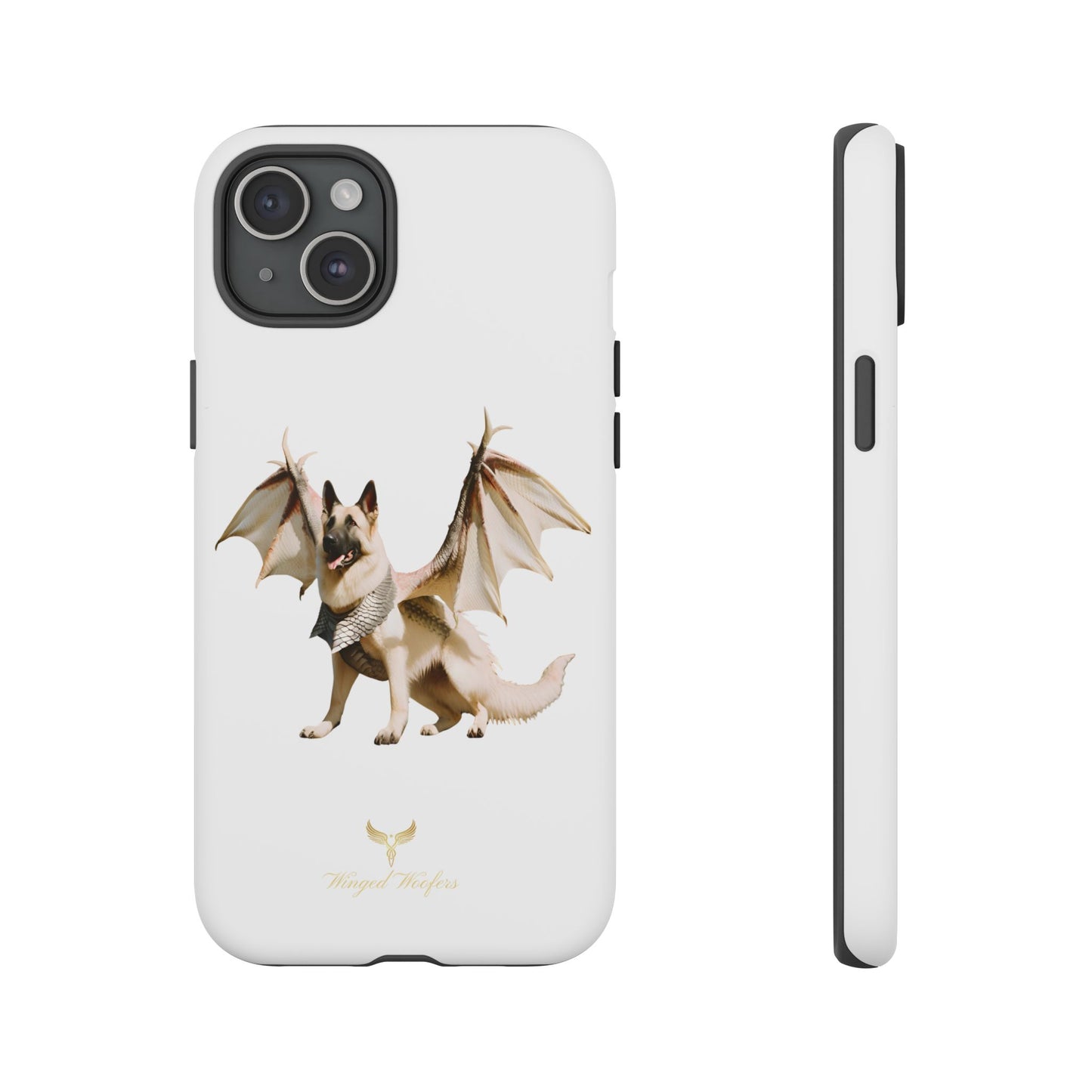 Magical White German Shepherd Dragon Dog Phone Case - Tough, Stylish Protection