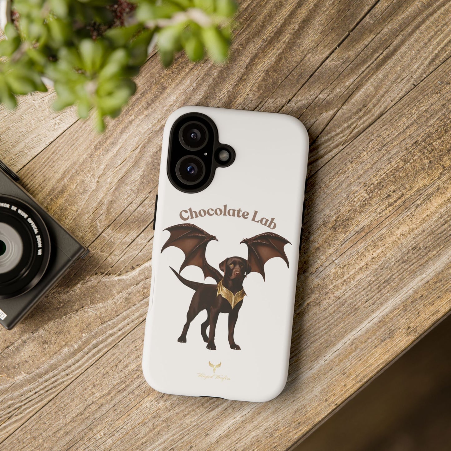 Chocolate Lab Dragon Phone Case - Tough & Stylish for Dog Lovers