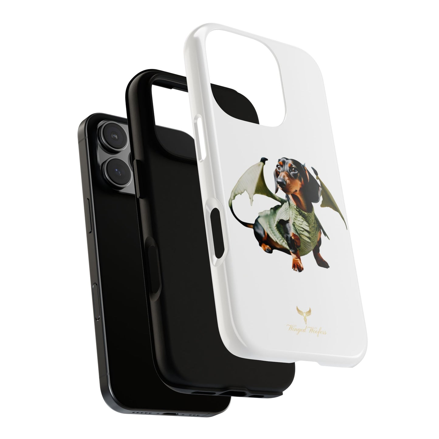 Whimsical Dragon Dog Phone Case - Tough Cases for Pet Lovers