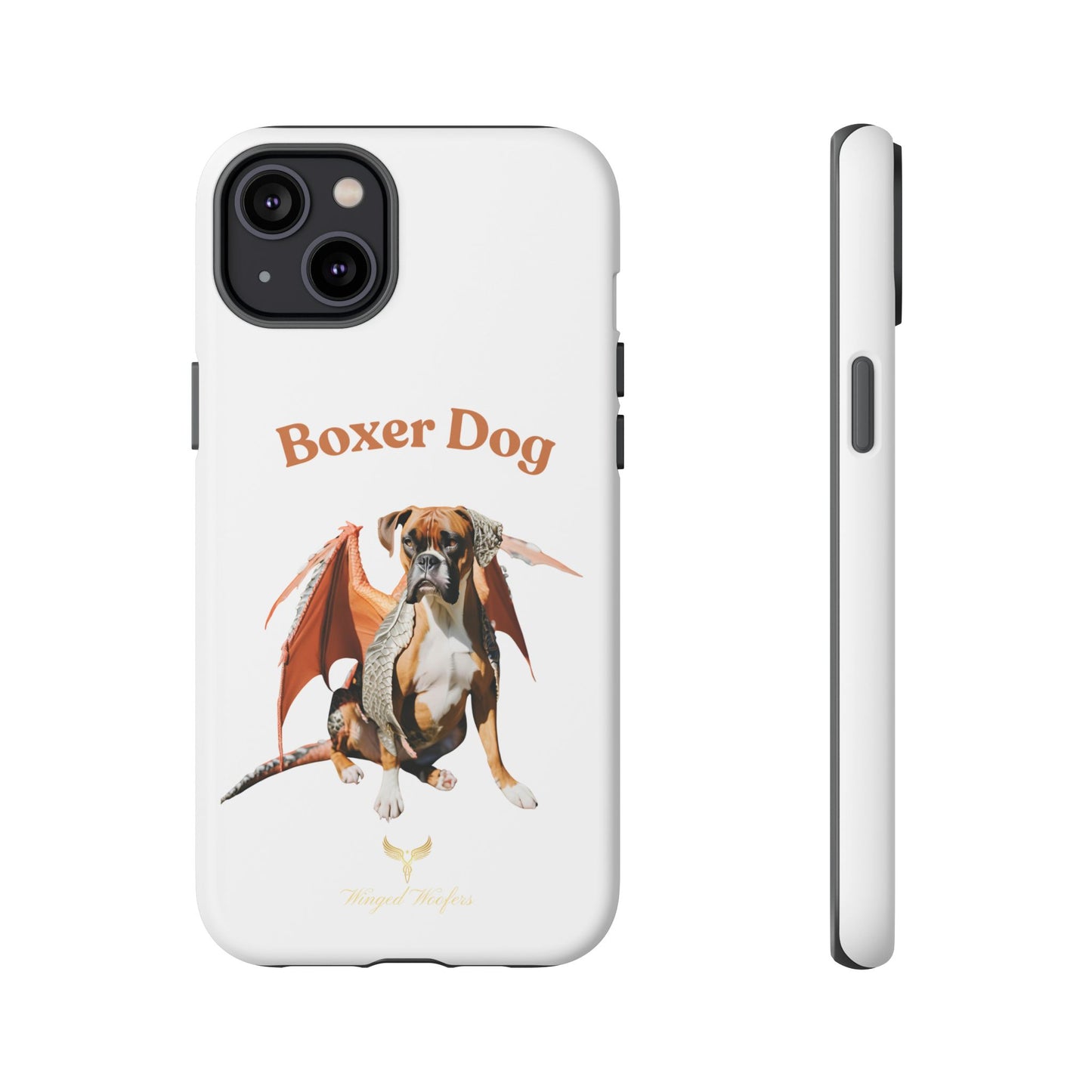 Boxer Dog Dragon Art Phone Case - Tough Cases