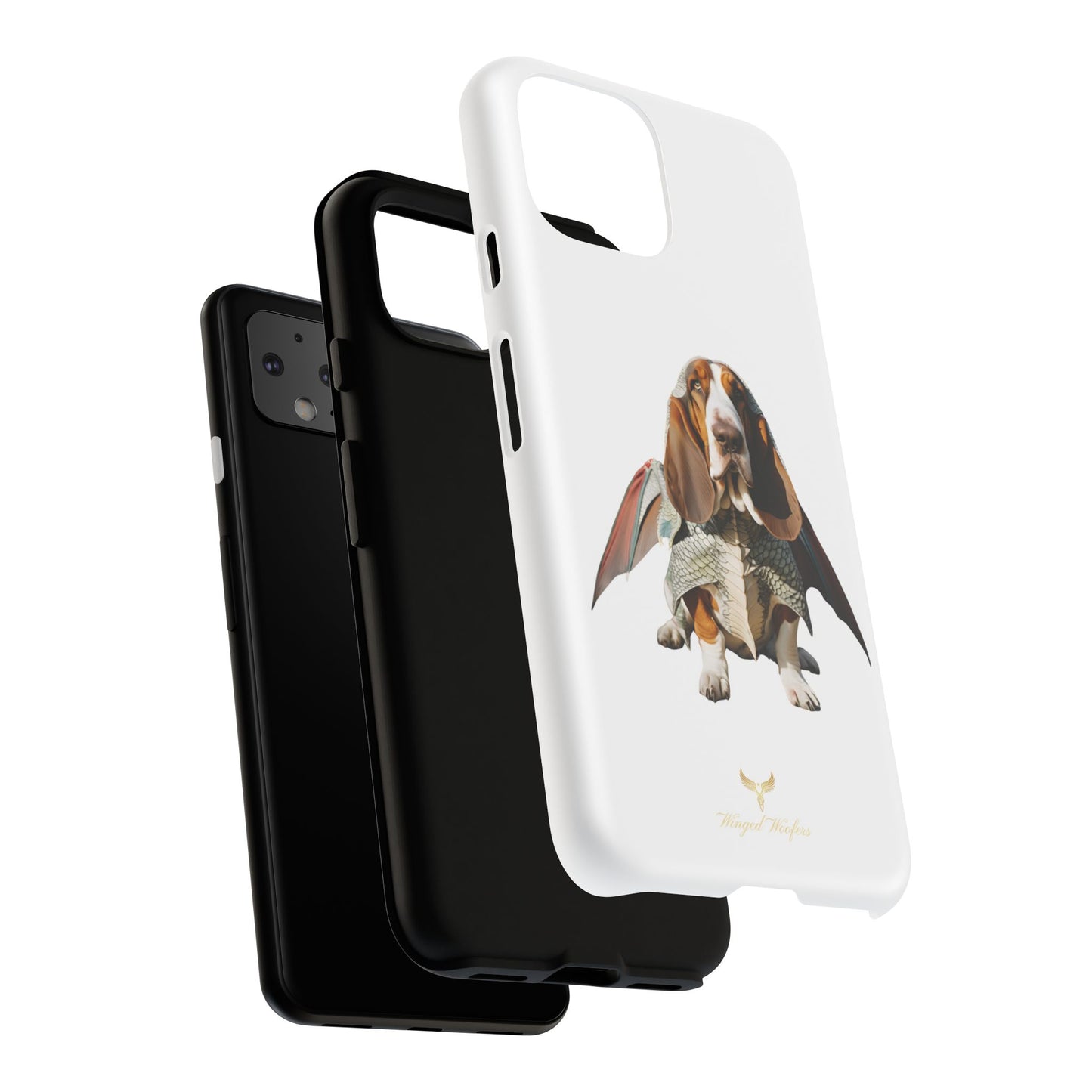 Whimsical Basset Hound Dog Phone Case - Tough Cases for Animal Lovers