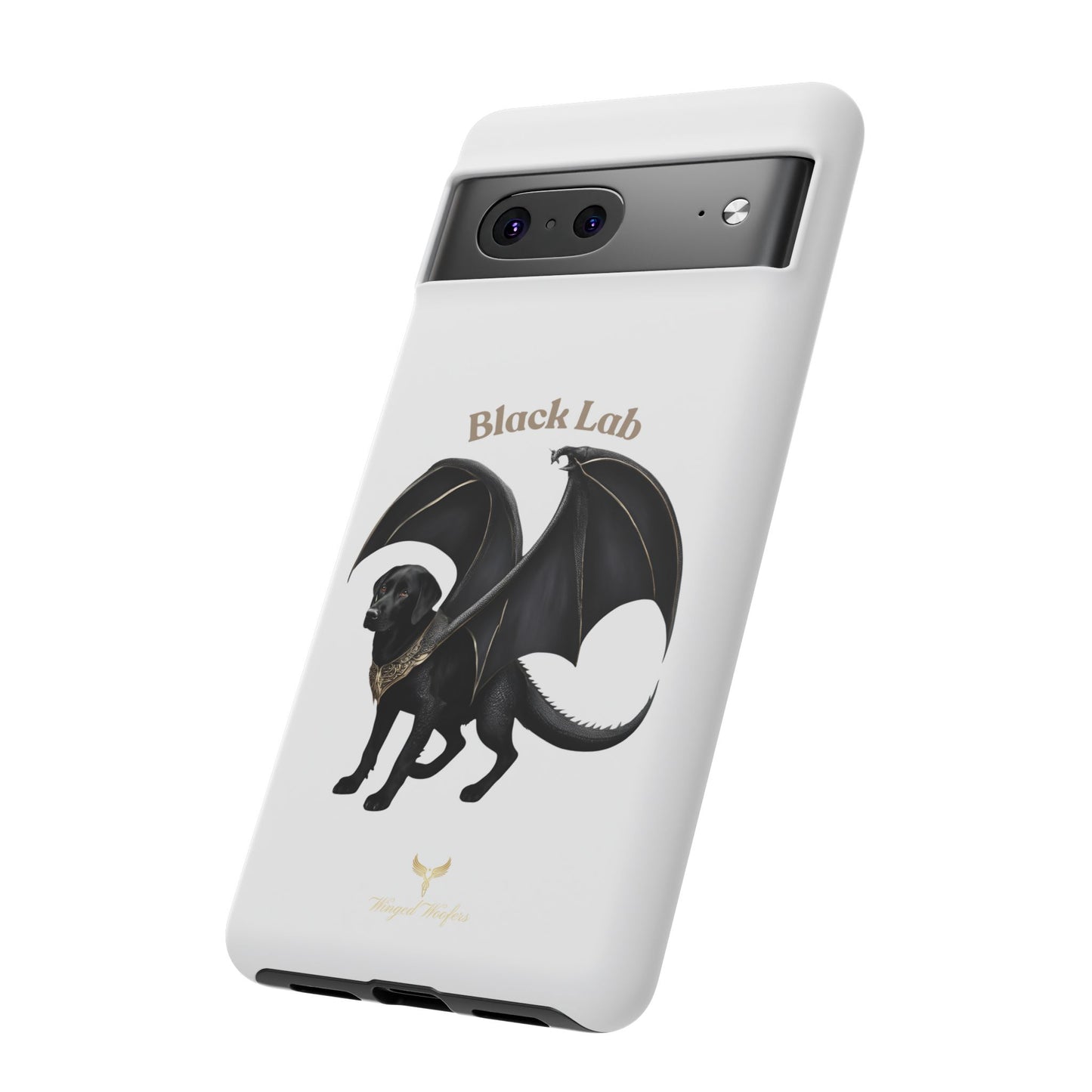 Black Labrador Dragon Case - Tough Phone Case for Pet Lovers