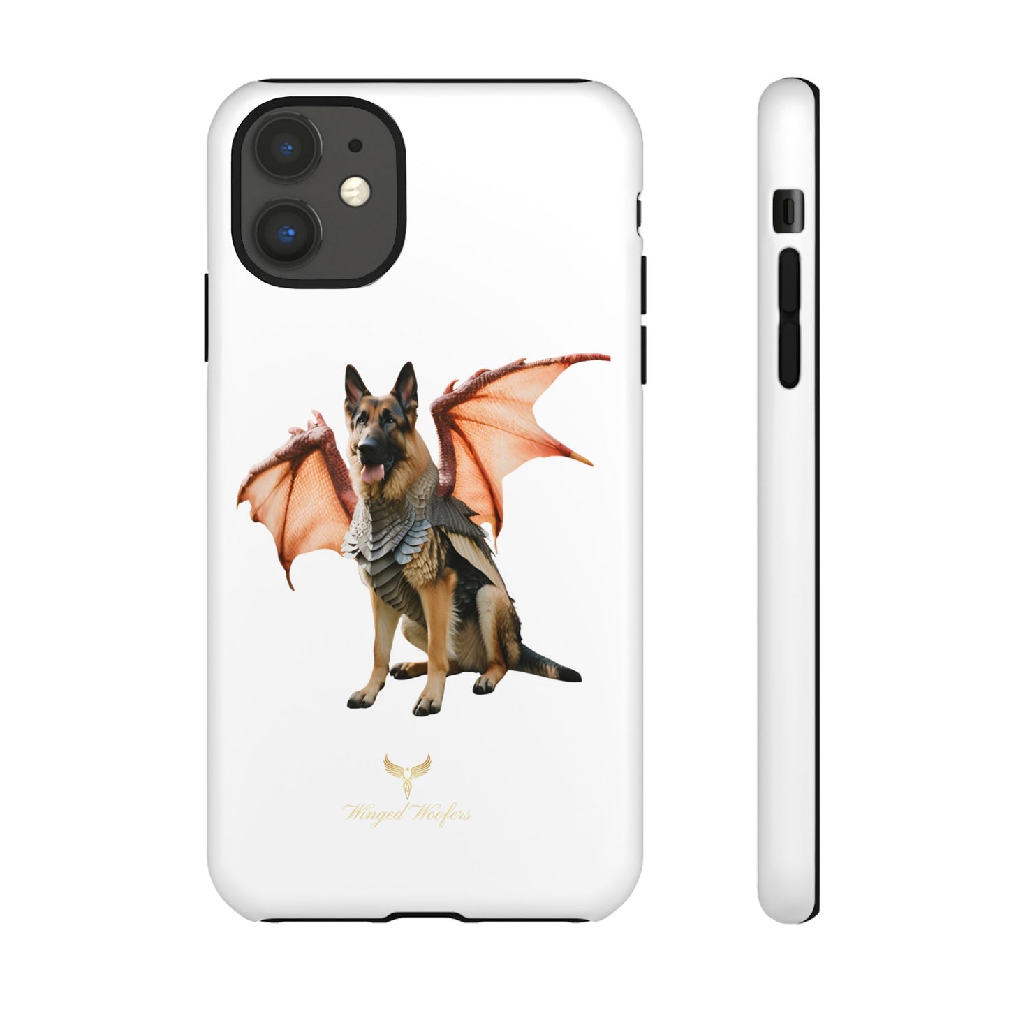 Mythical German Shepherd with Wings Dog iPhone Case | Tough Cases for Pet Lovers