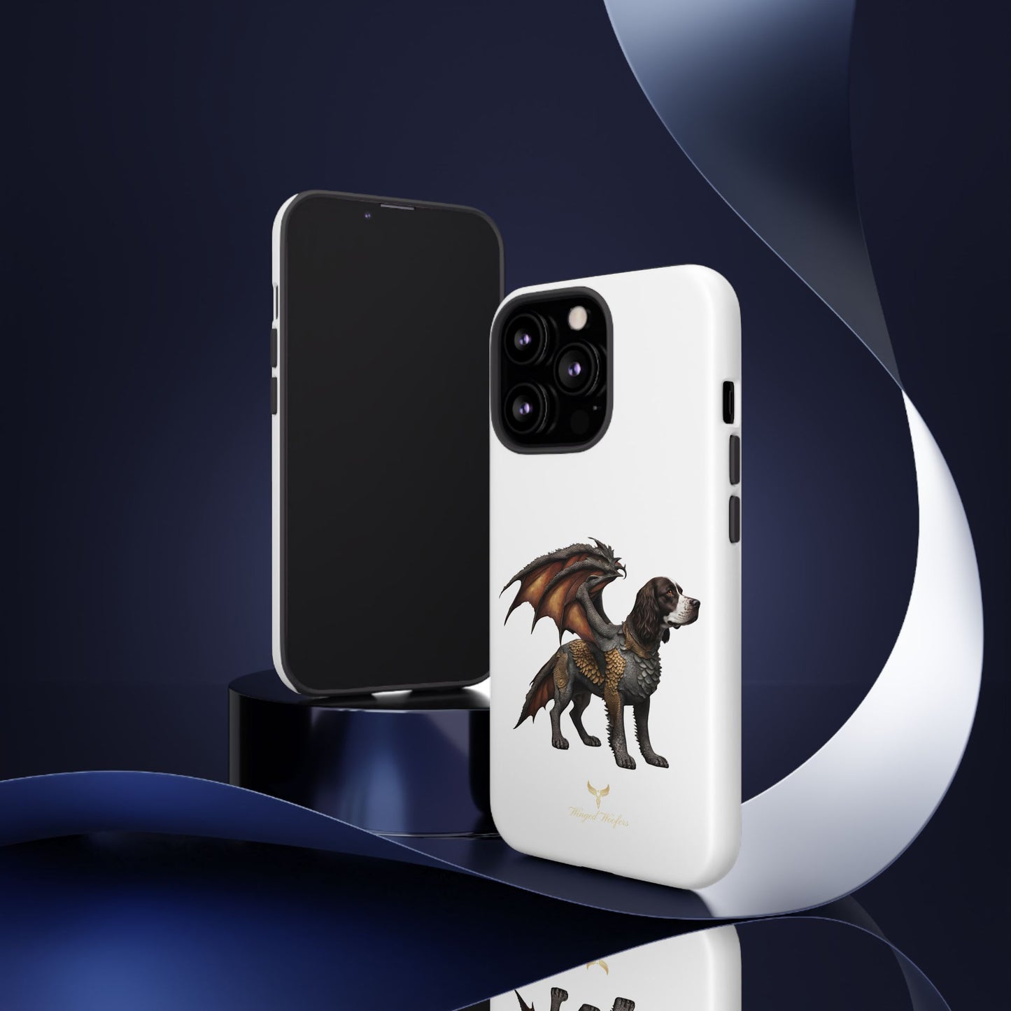 Fantasy Springer Spaniel as a Dragon Phone Case - Tough Cases for Pet Lovers