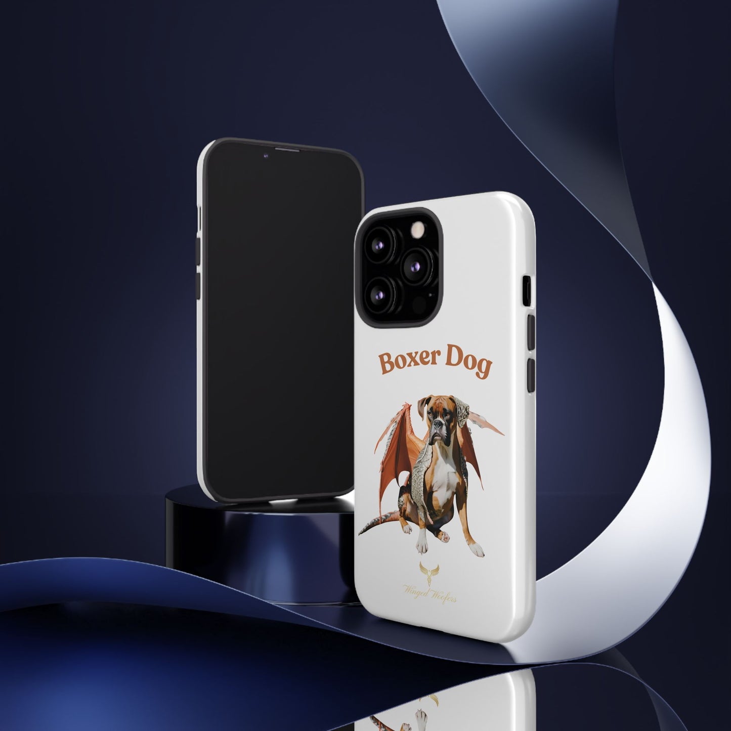 Boxer Dog Dragon Art Phone Case - Tough Cases