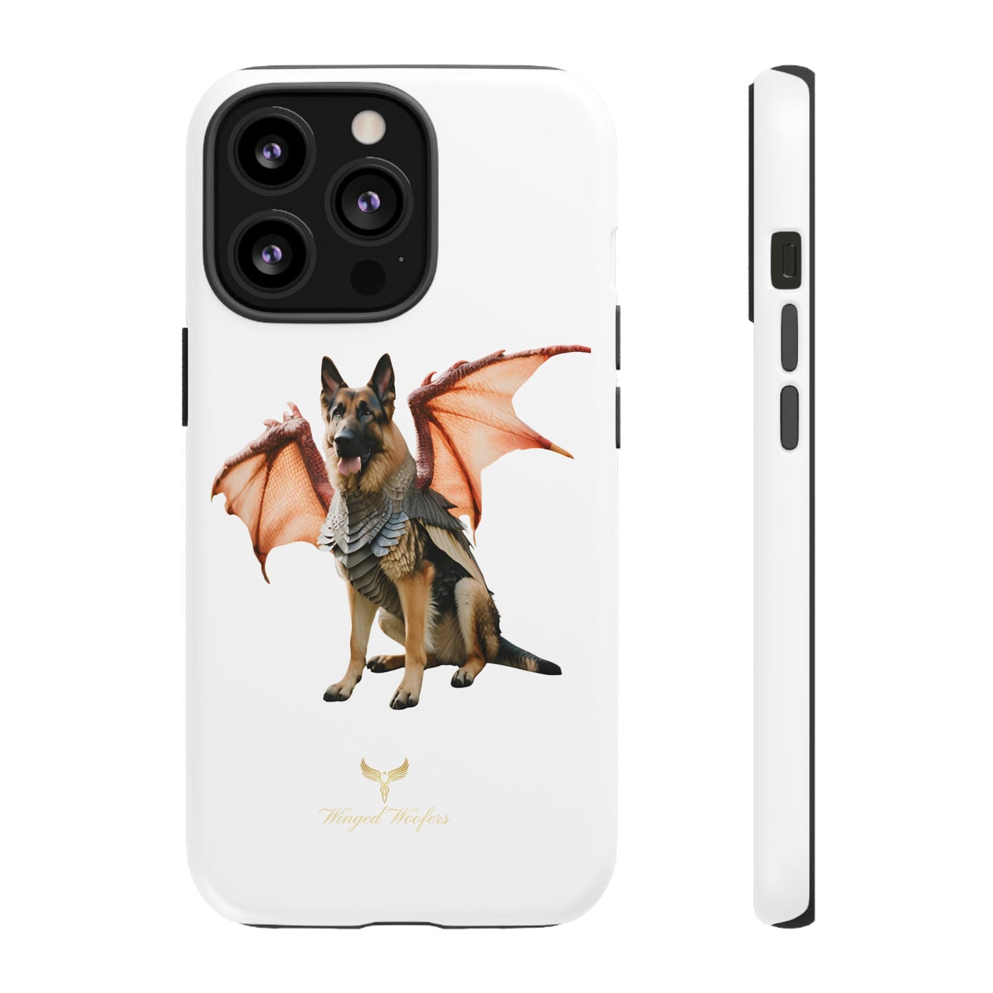 Mythical German Shepherd with Wings Dog iPhone Case | Tough Cases for Pet Lovers