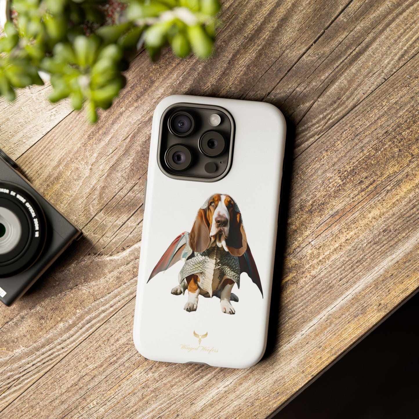 Whimsical Basset Hound Dog Phone Case - Tough Cases for Animal Lovers