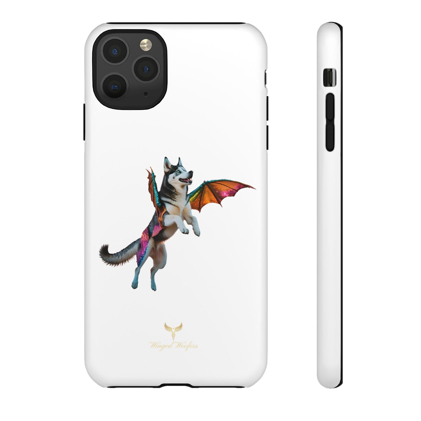 Magical Husky Pet Phone Case - Winged Dog Design | Tough Cases | Unique Animal Lover Gift