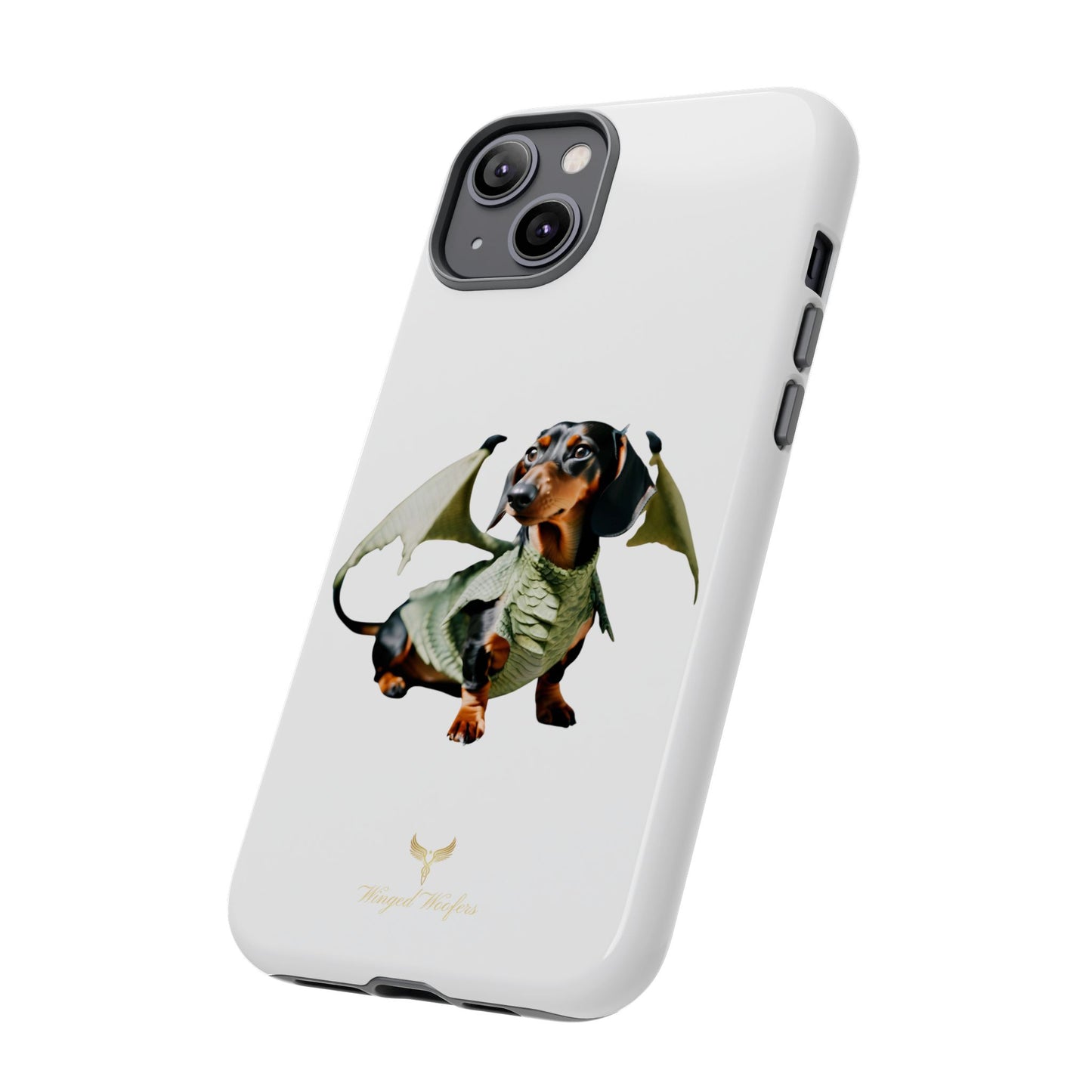 Whimsical Dragon Dog Phone Case - Tough Cases for Pet Lovers