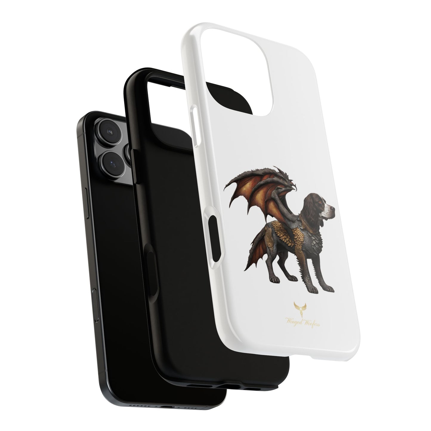 Fantasy Springer Spaniel as a Dragon Phone Case - Tough Cases for Pet Lovers