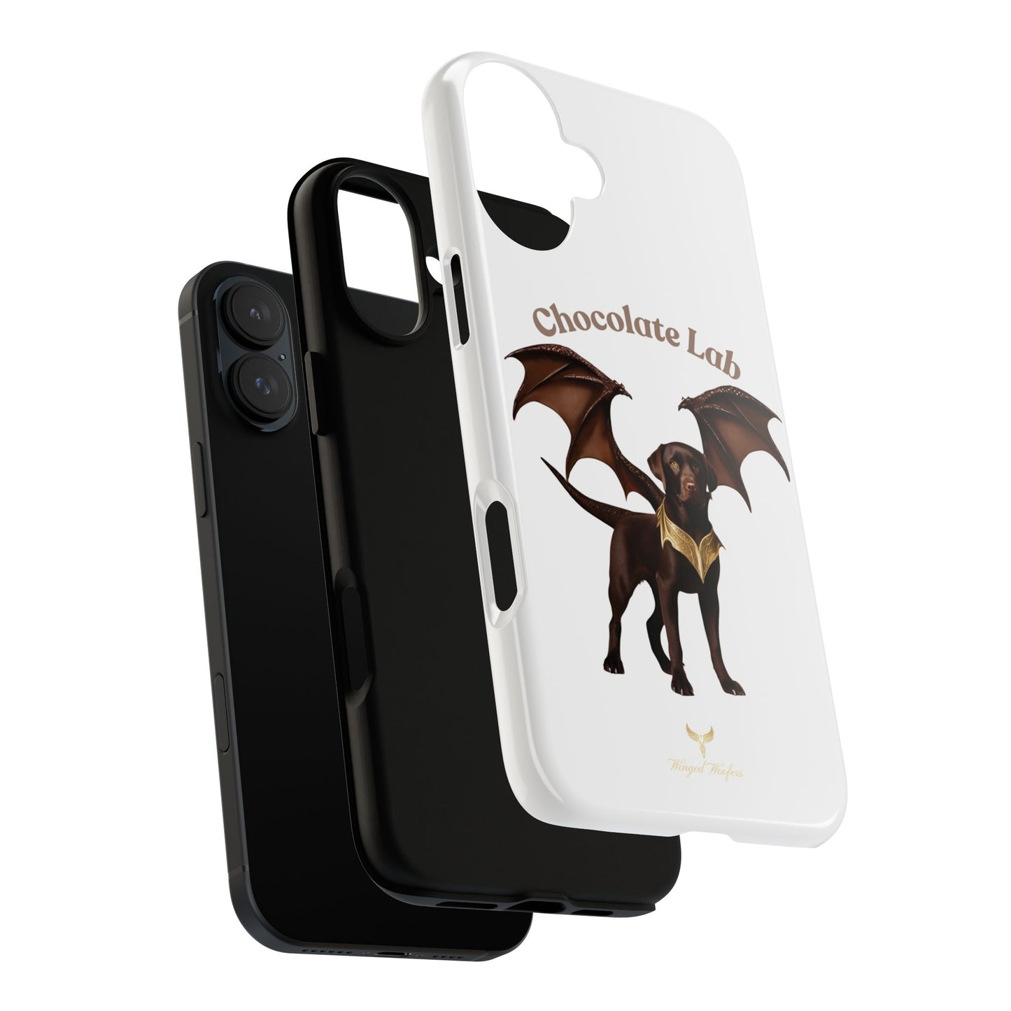 Chocolate Lab Dragon Phone Case - Tough & Stylish for Dog Lovers