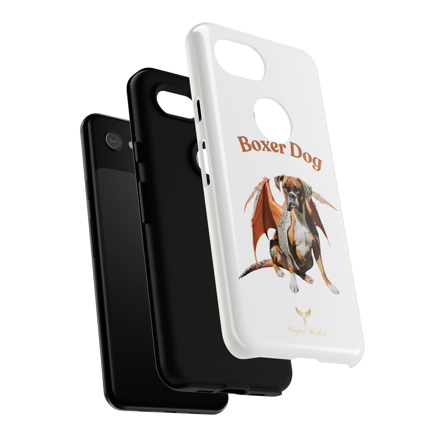 Boxer Dog Dragon Art Phone Case - Tough Cases